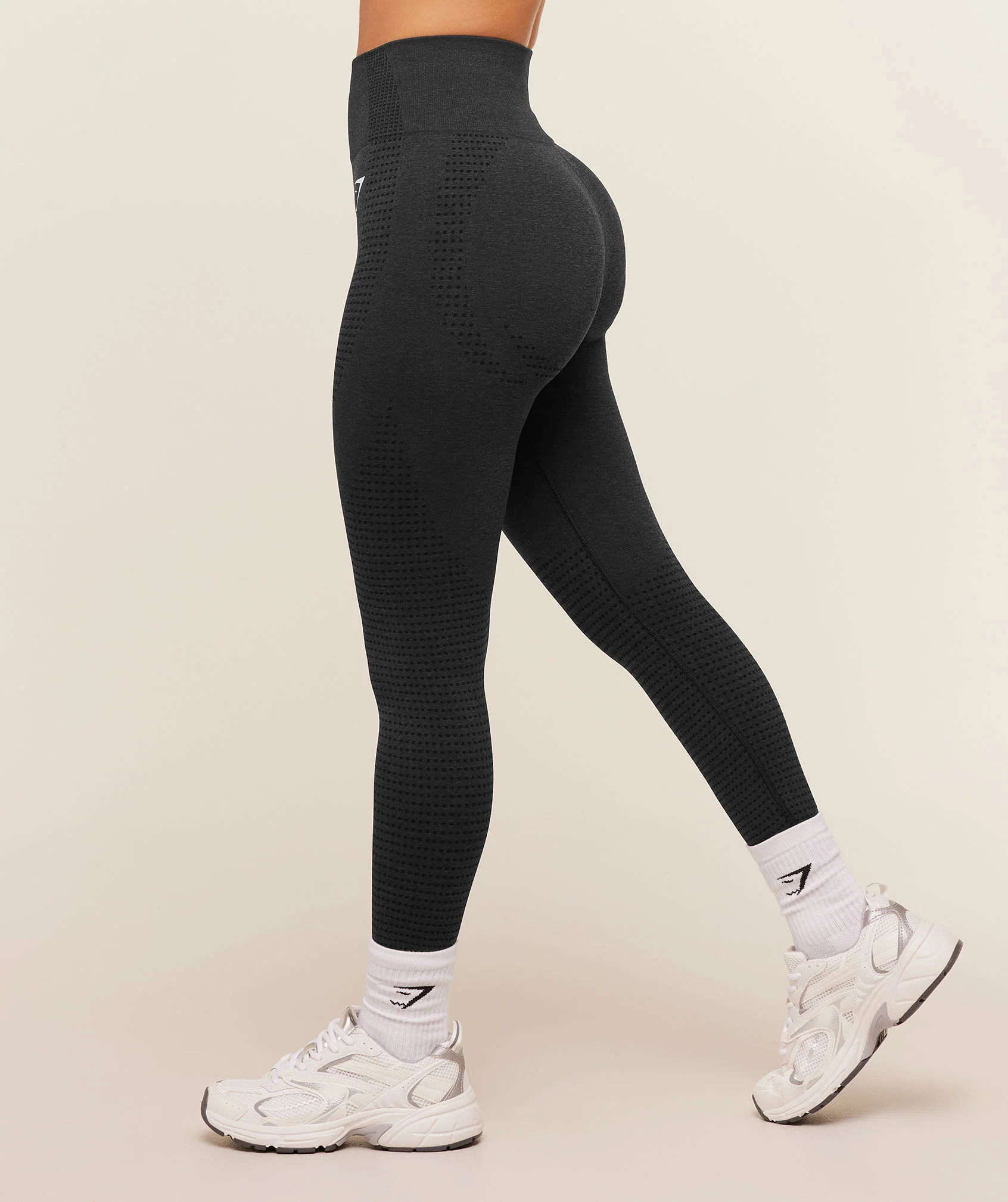 Gymshark Vital Short Leggings - Black Marl - Image 2