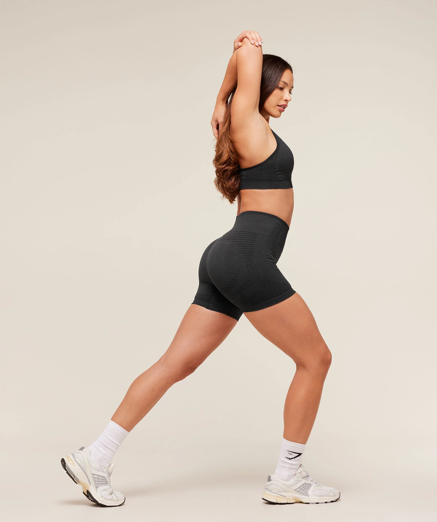 Gymshark Vital Seamless Shorts - Black Marl - Image 5