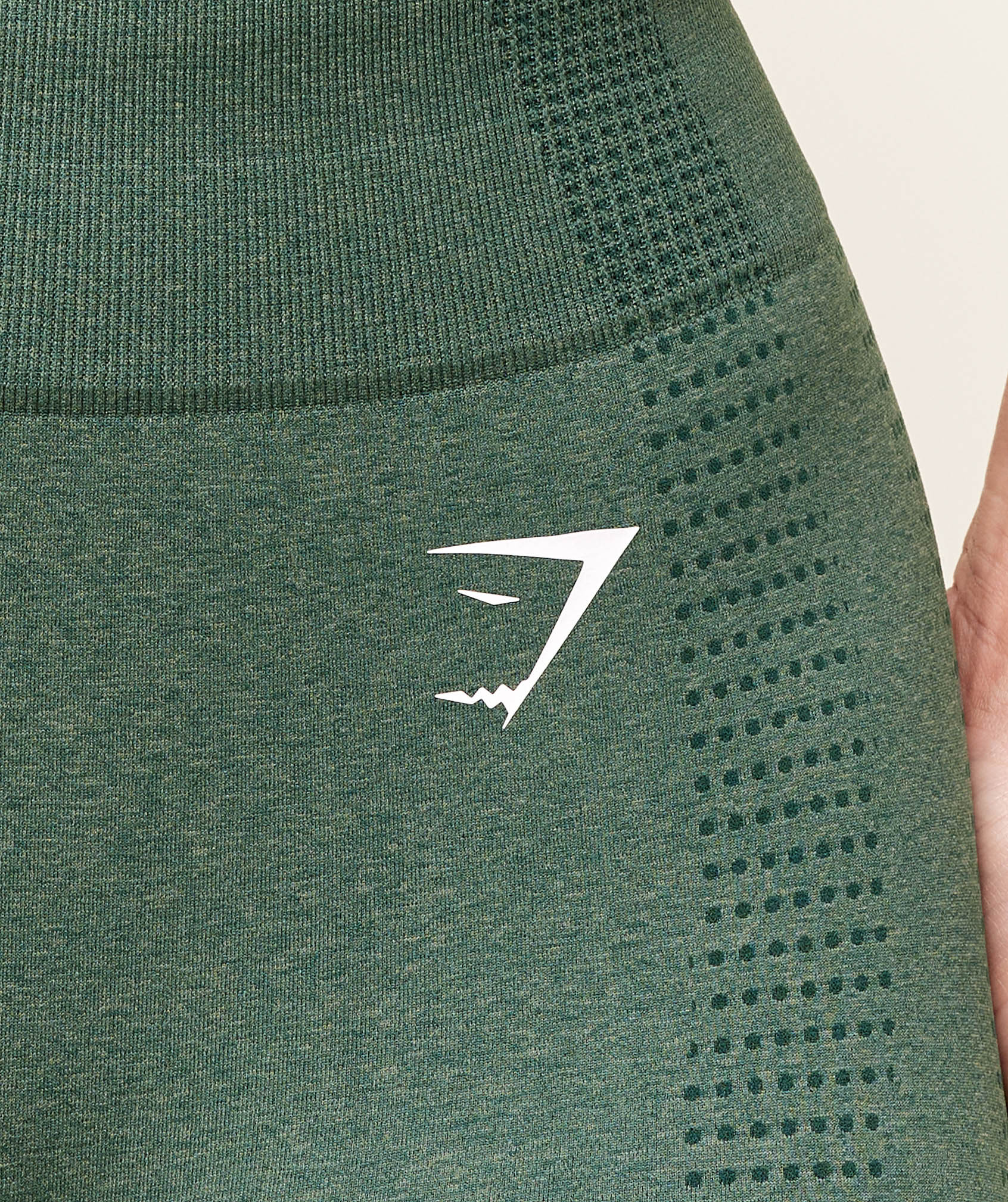 Gymshark Vital Seamless Shorts - Dark Green Marl - Image 6