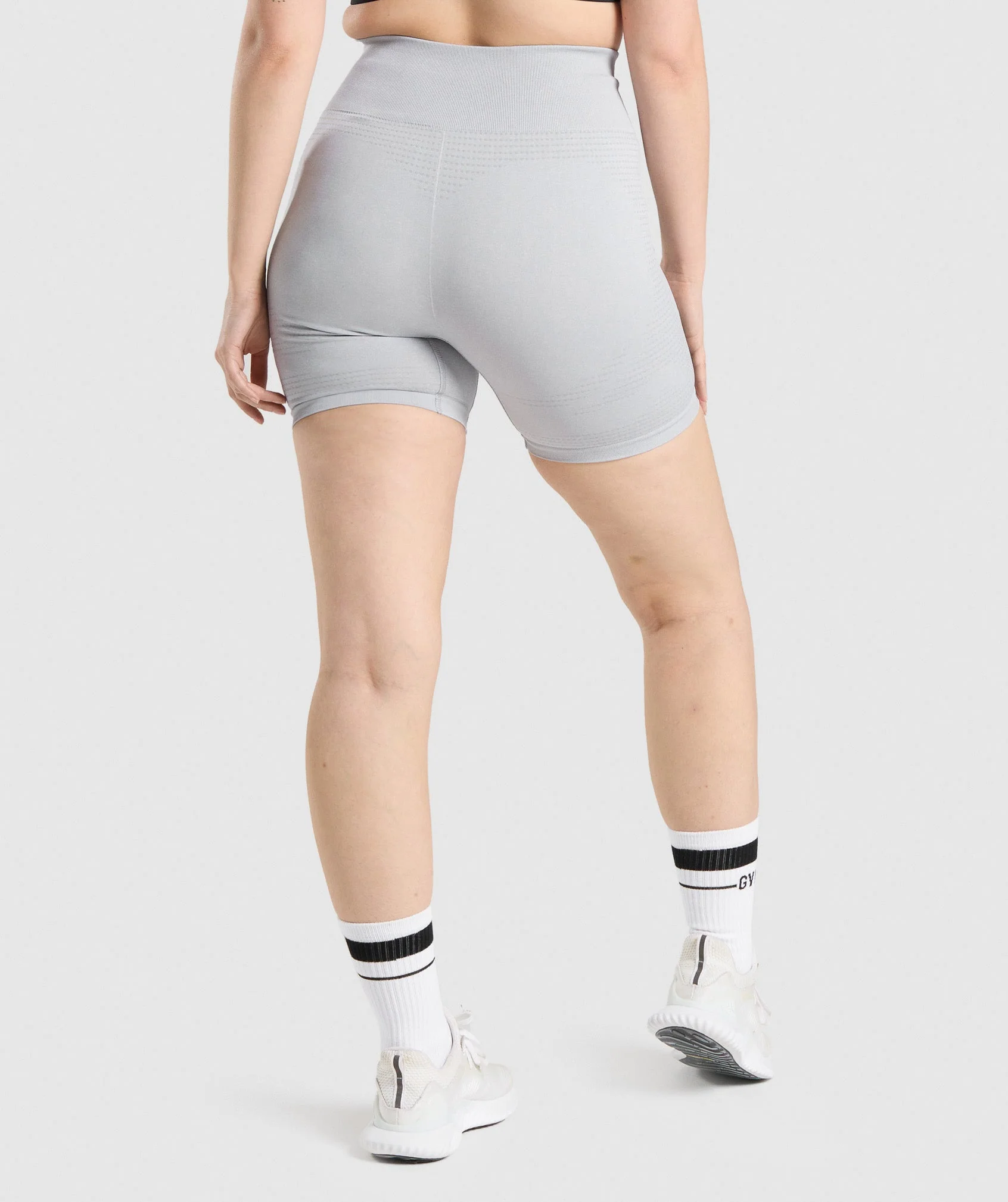 DNU - Gymshark Vital Seamless 2.0 Shorts - Light Grey Marl - Image 2