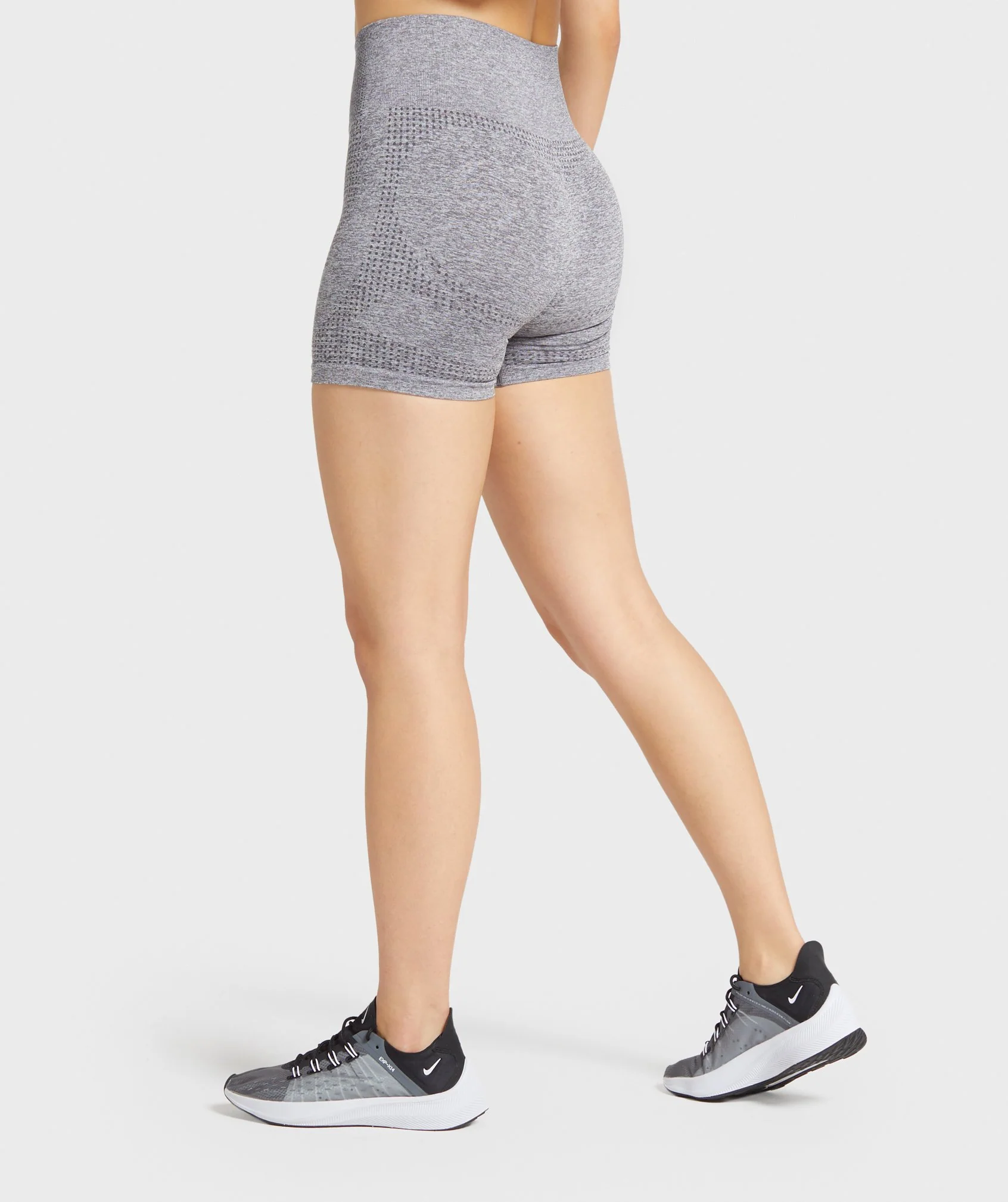 DNU - Gymshark Vital Seamless Shorts - Smokey Grey Marl - Image 3