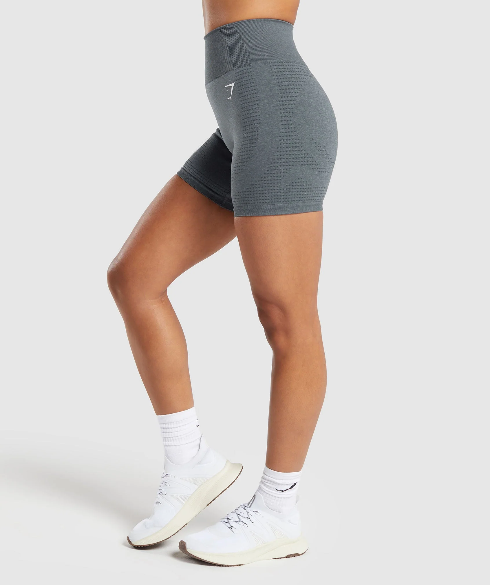 Gymshark Vital Seamless Shorts - Strong Grey Marl - Image 3