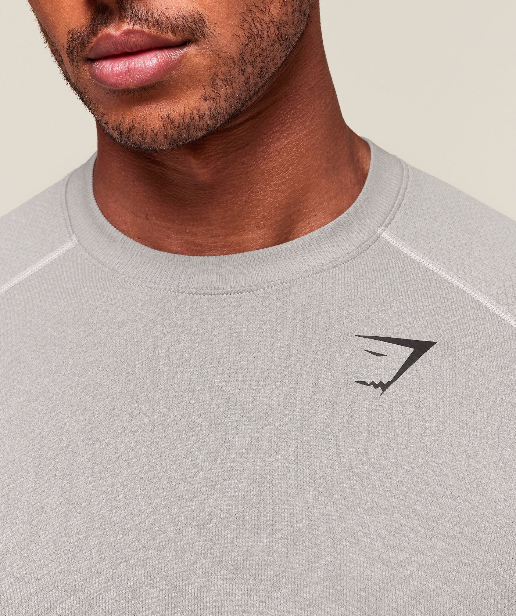 Gymshark Vital Seamless T-Shirt - Light Grey/Smokey Grey - Image 4