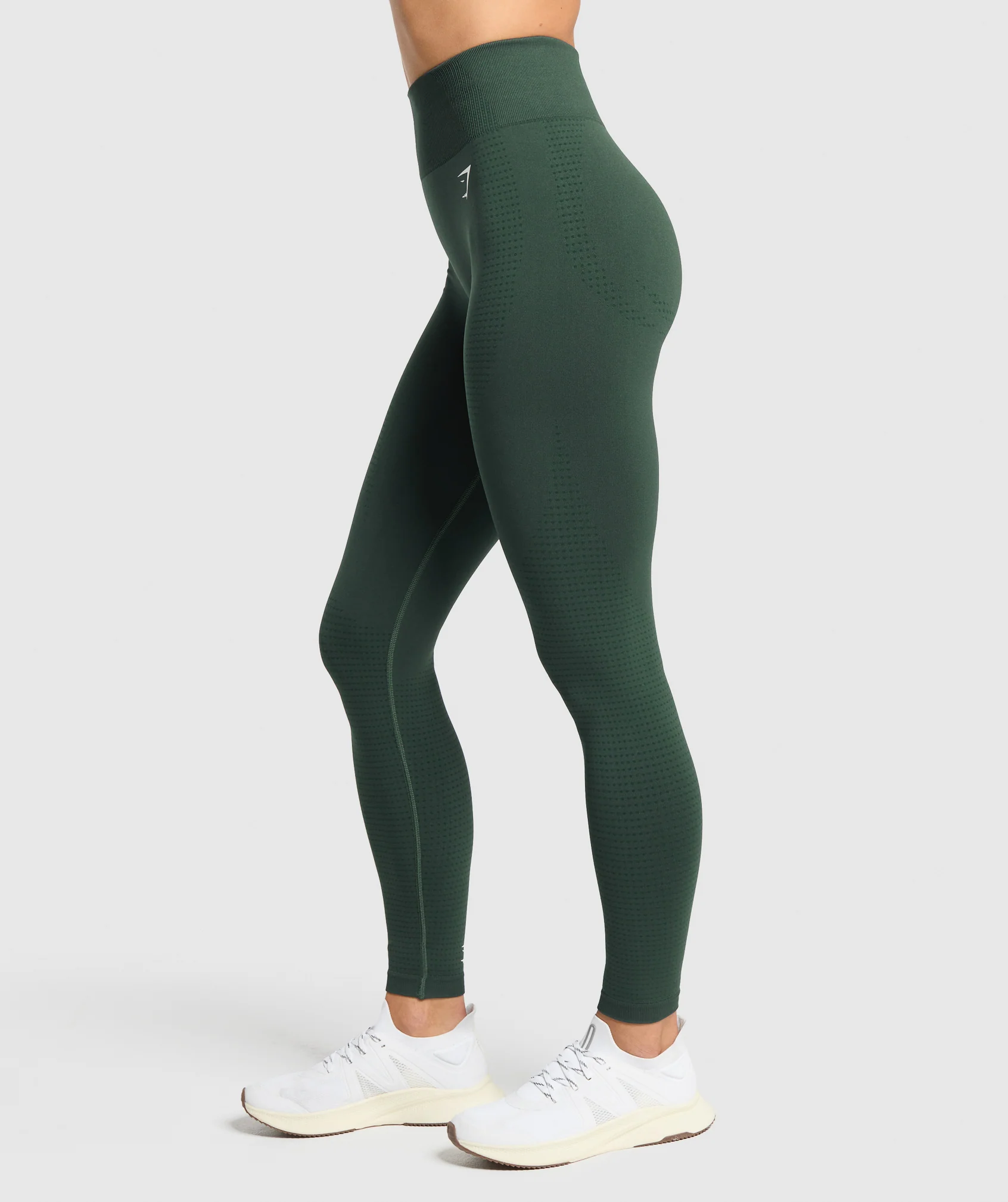 Gymshark Vital Tall Leggings - Woodland Green Marl - Image 3