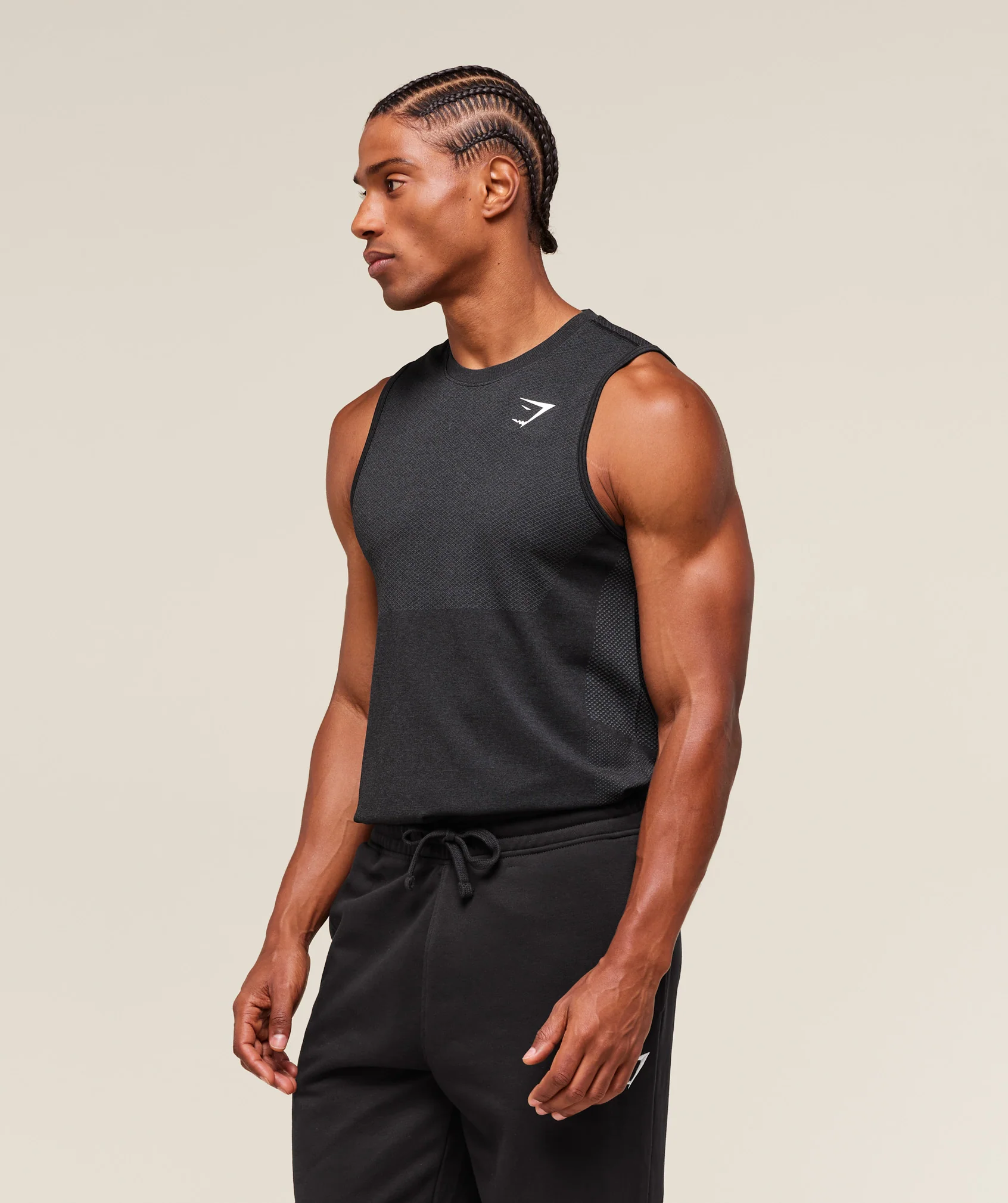 Gymshark Vital Tank - Black/Silhouette Grey - Image 5