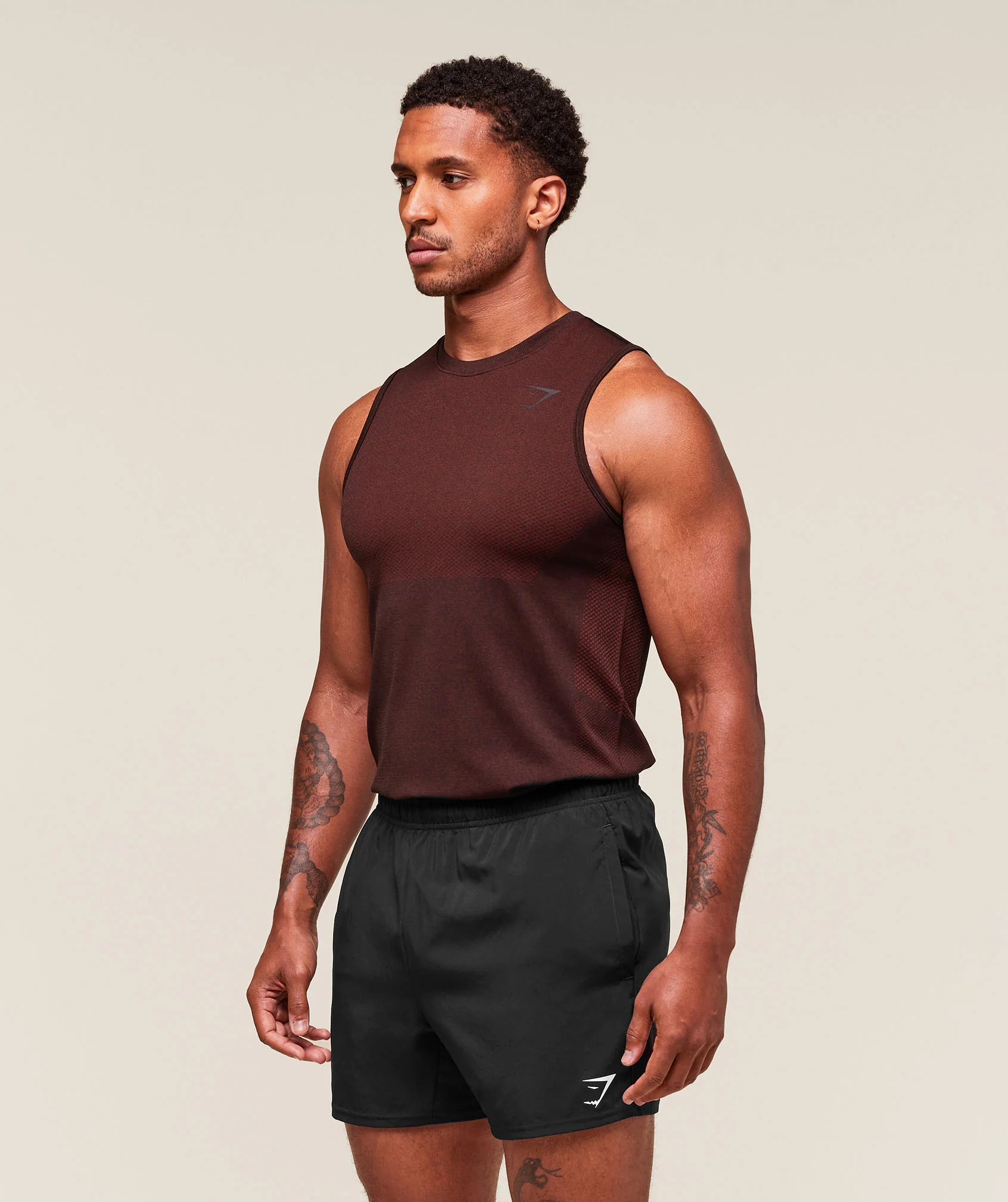 Gymshark Vital Tank - Black/Sets Red - Image 3