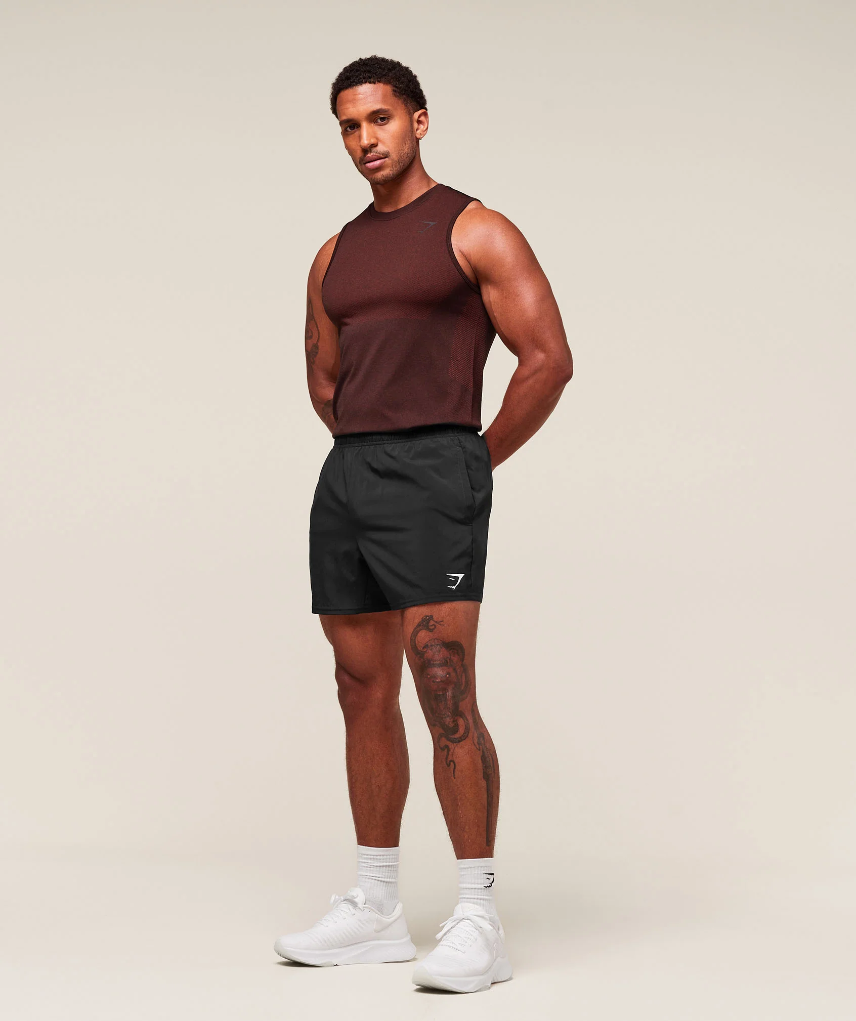 Gymshark Vital Tank - Black/Sets Red - Image 5