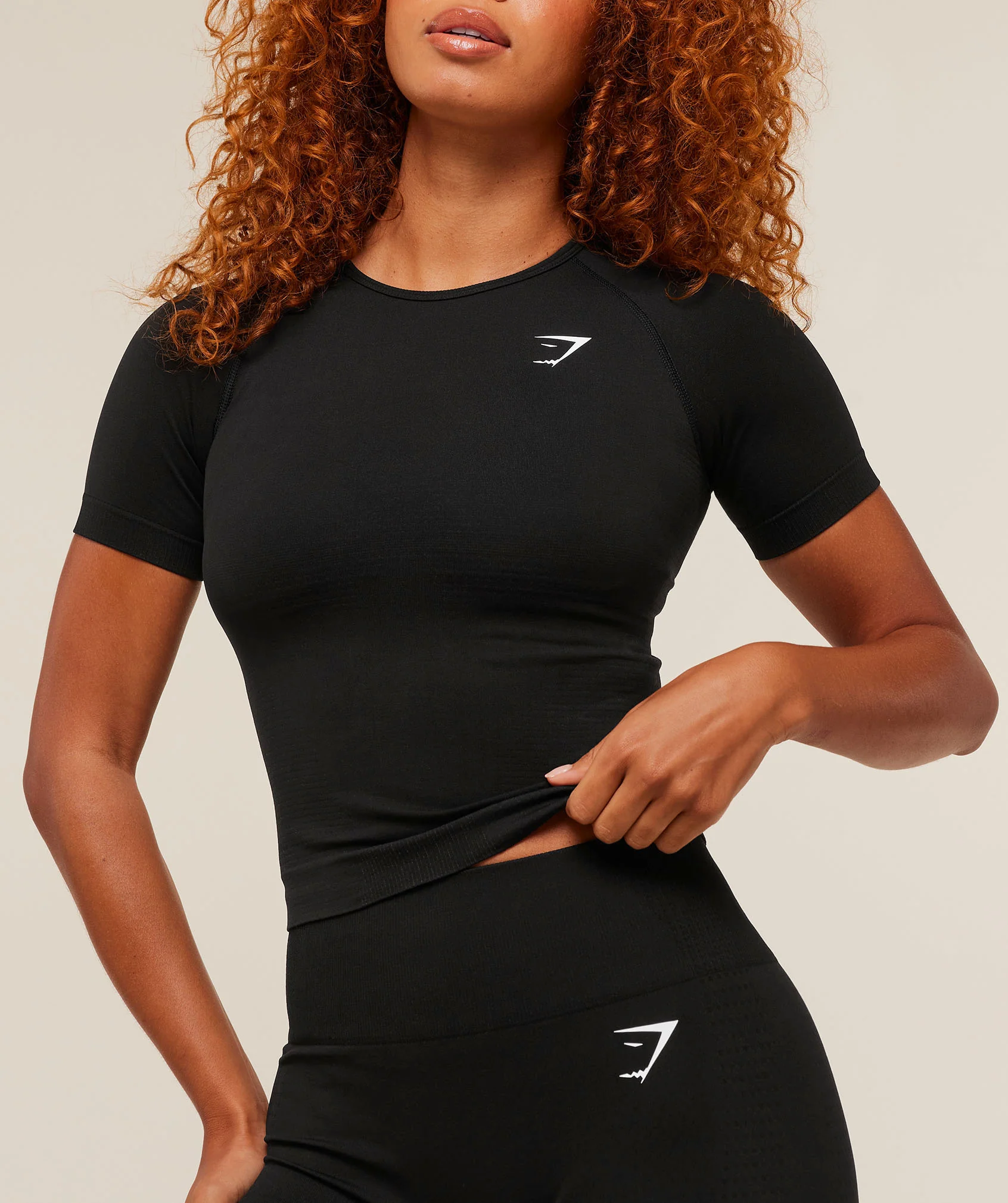 Gymshark Vital Tight T-Shirt - Black - Image 6