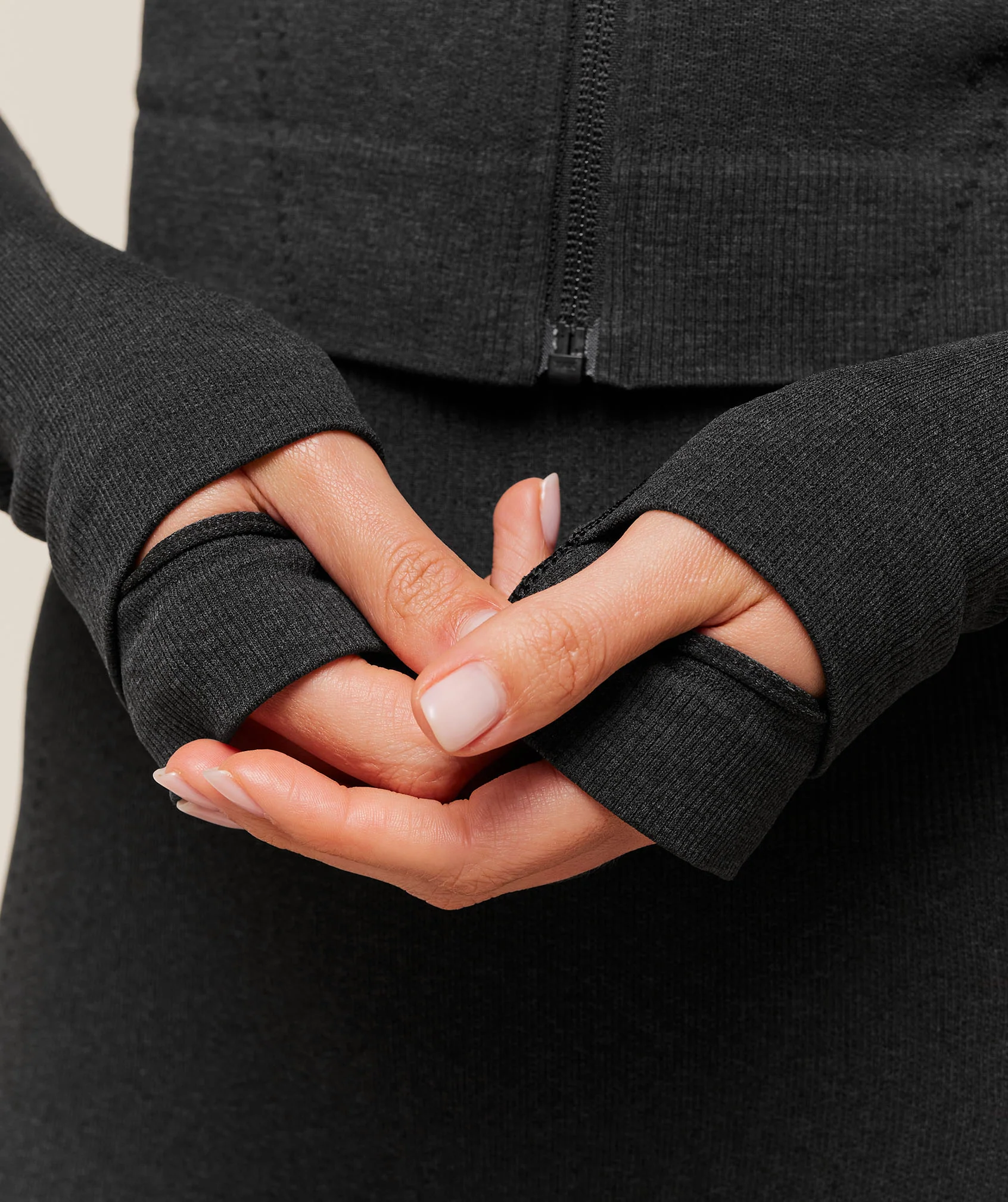 Gymshark Vital Warm Jacket - Black Marl - Image 7