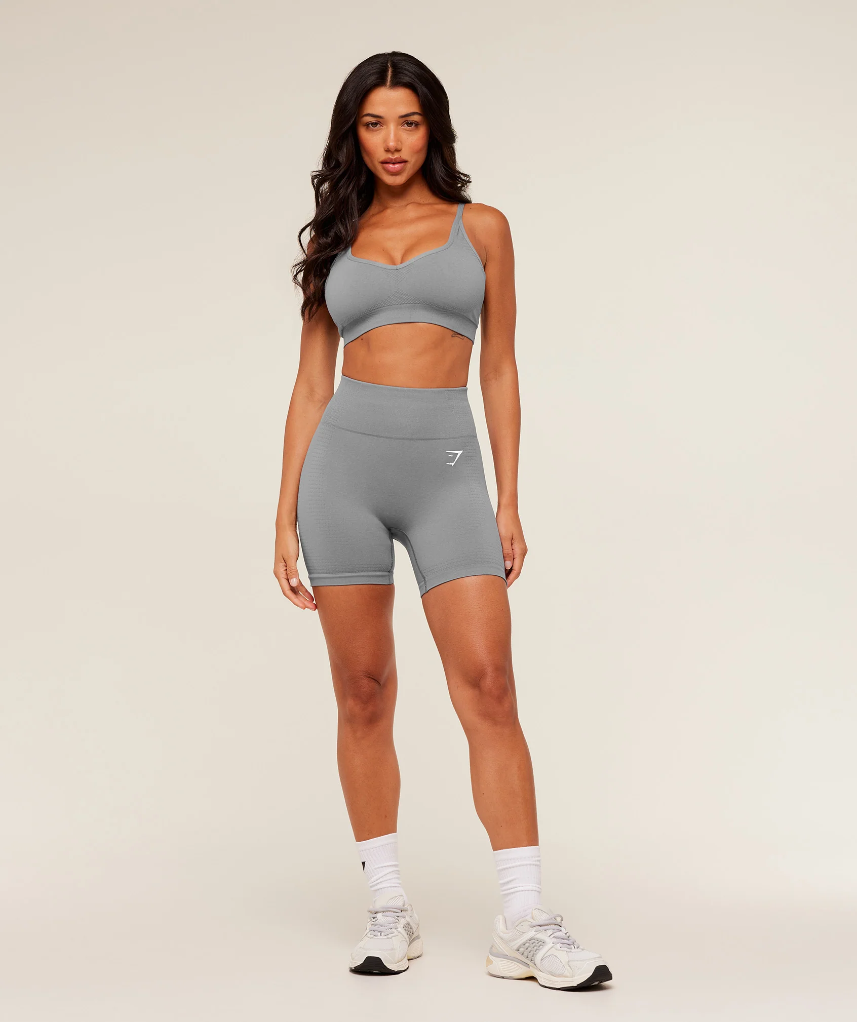 Gymshark Vital Seamless Shorts - GS Medium Grey/ Marl - Image 4