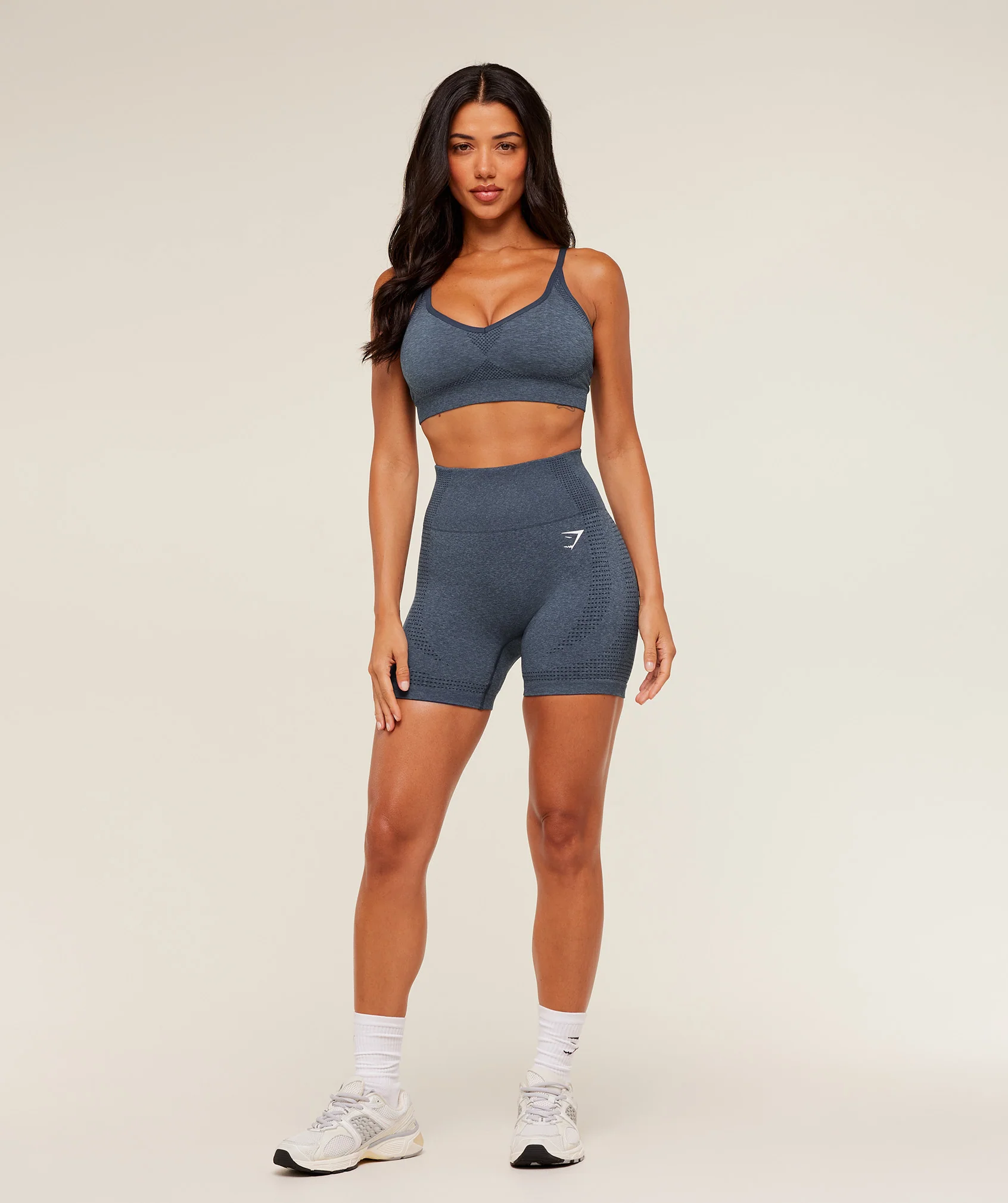 Gymshark Vital Seamless Shorts - GS Stealth Blue/ Marl - Image 4