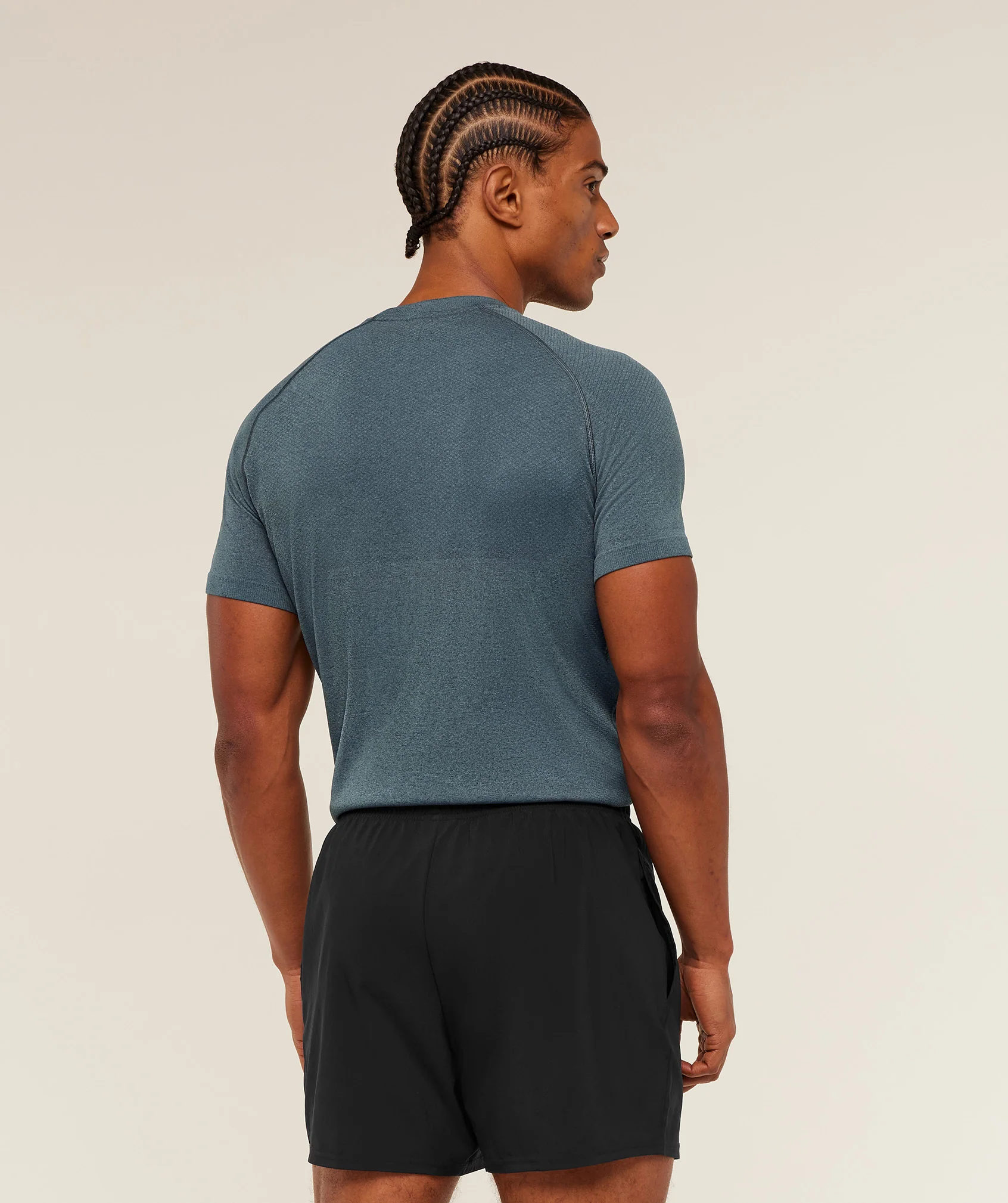 Gymshark Vital Seamless T-Shirt - Iron Blue / Stealth Blue - Image 2