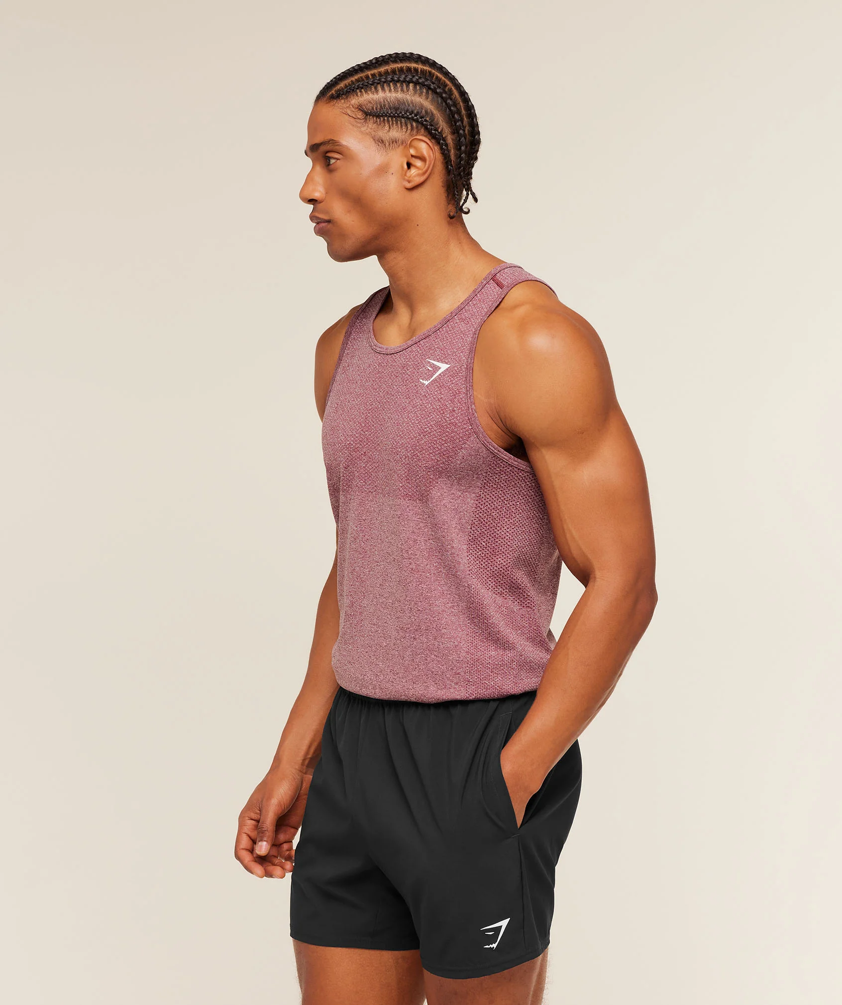 Gymshark Vital Tank - White/Port - Image 3