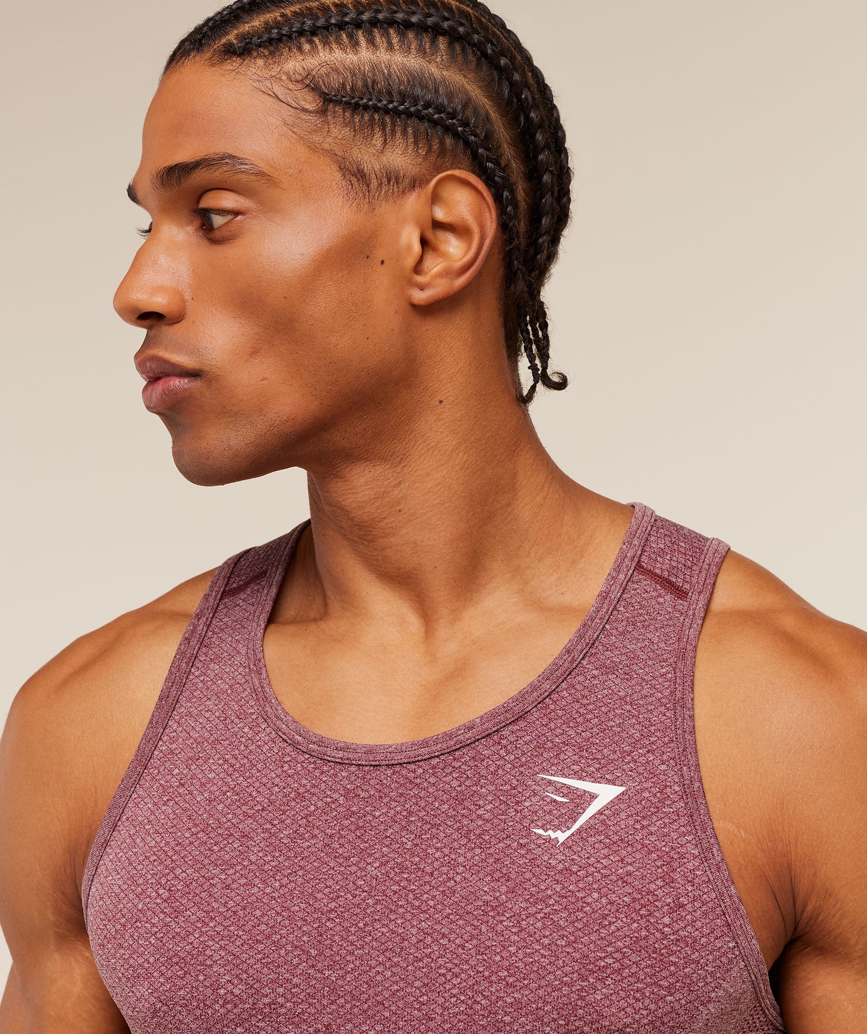 Gymshark Vital Tank - White/Port - Image 6