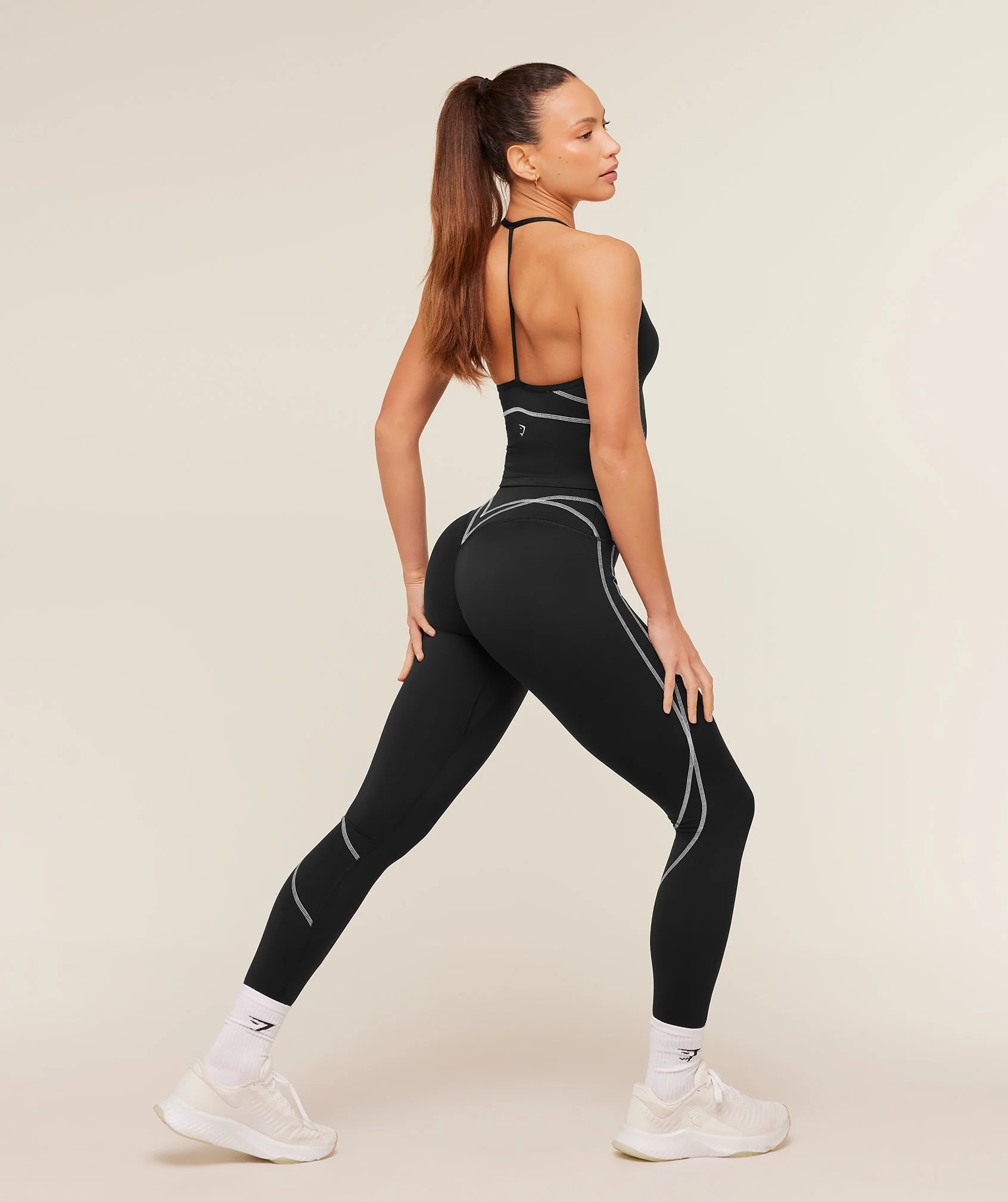Gymshark Volt Leggings - Black/White - Image 6