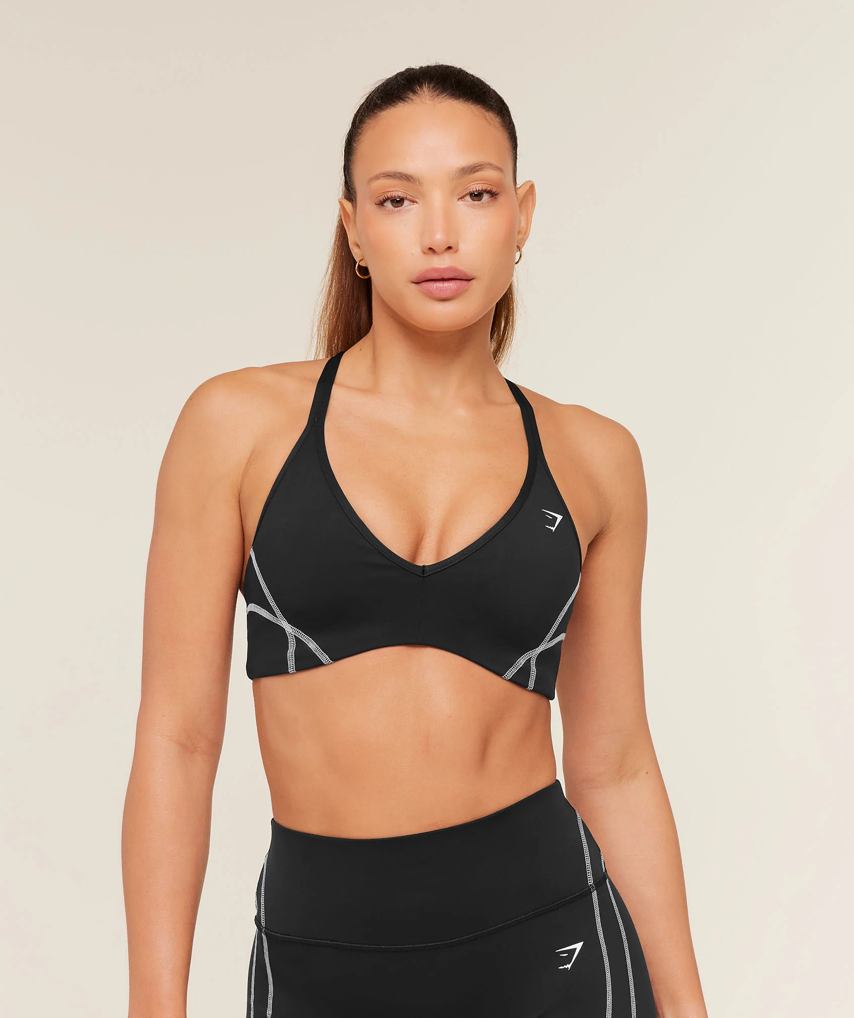 Gymshark Volt Light Support Sports Bra - Black/White