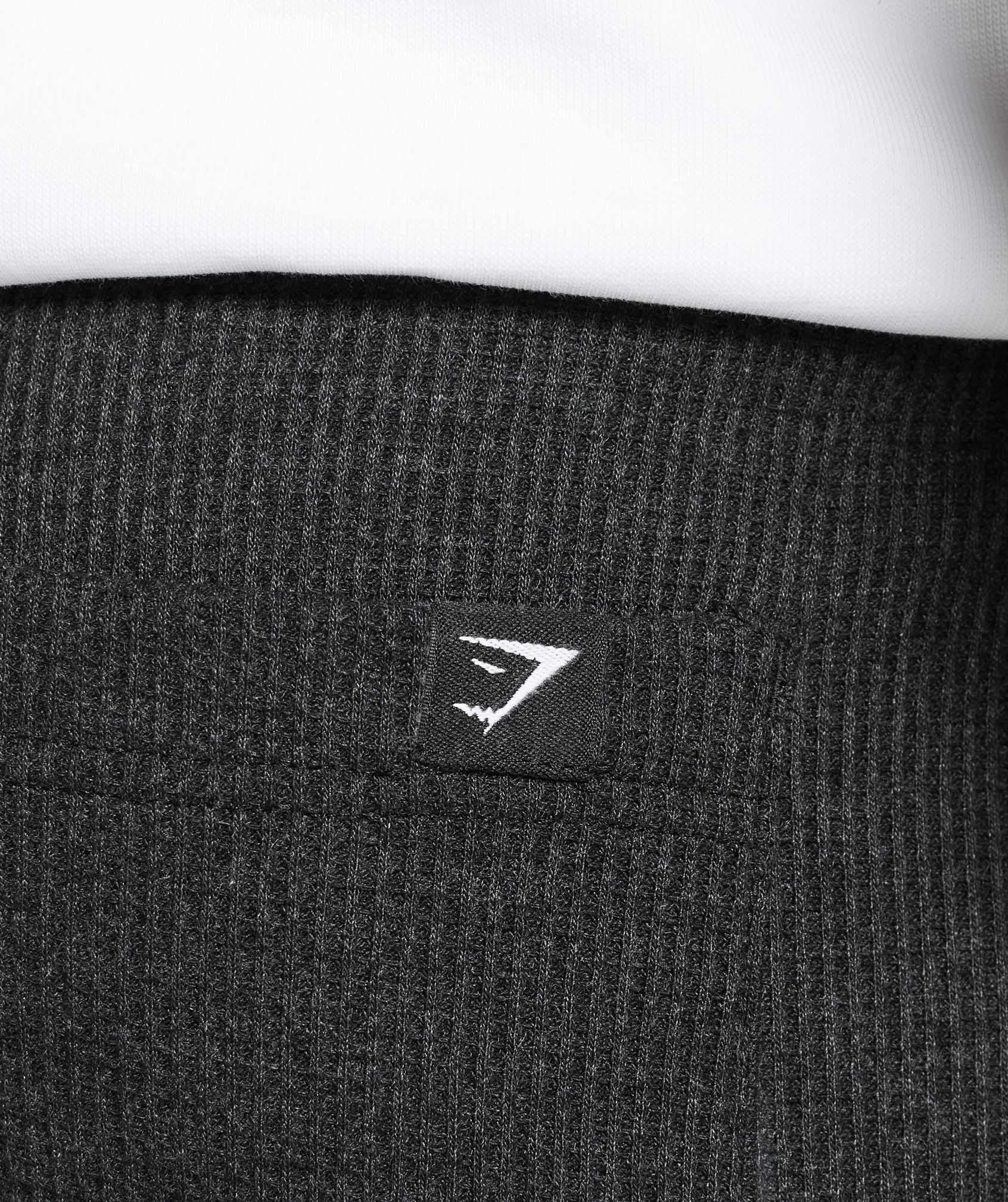 Gymshark Waffle Shorts - Black - Image 6