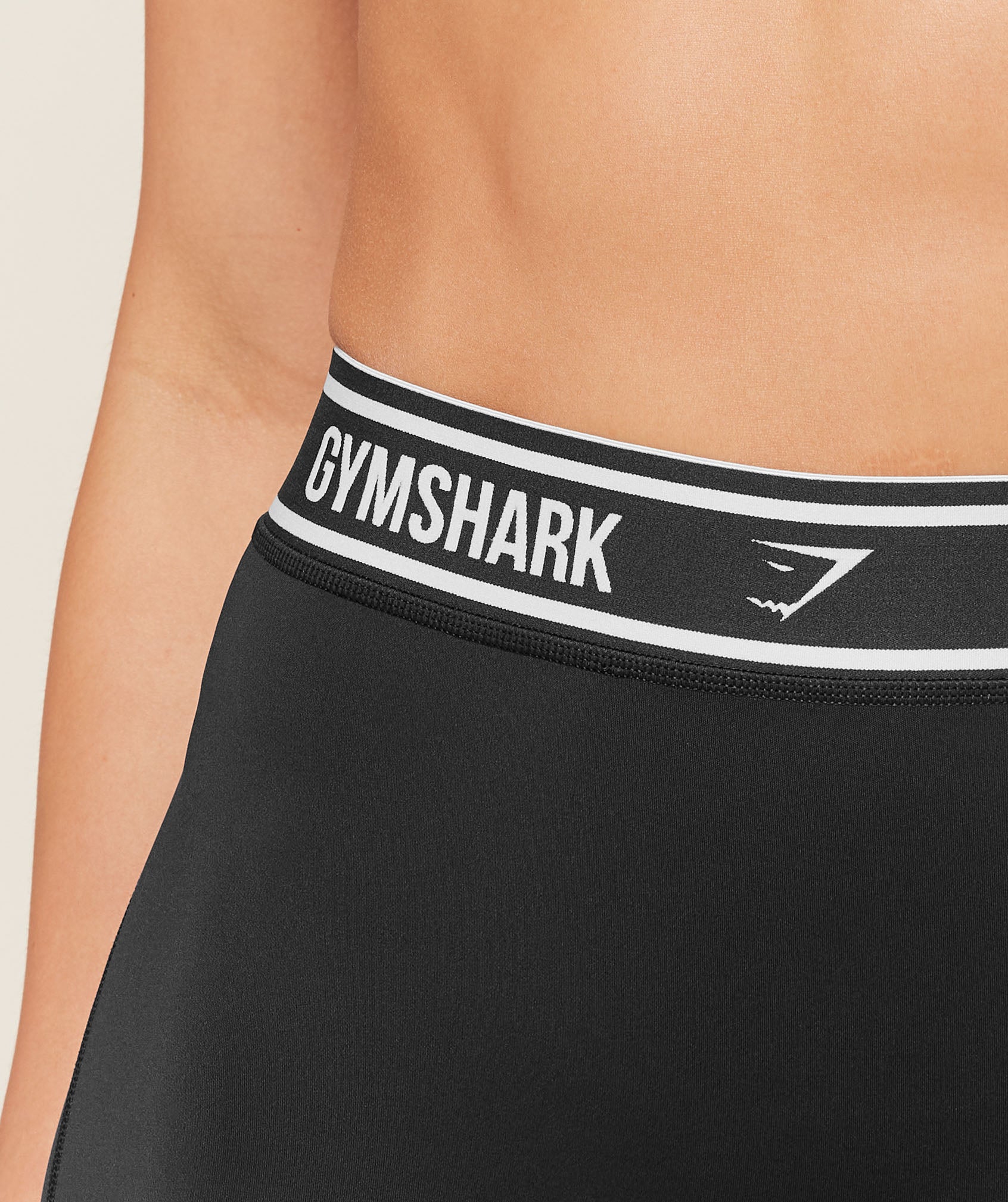 Gymshark Waistband Logo Leggings - Black - Image 6