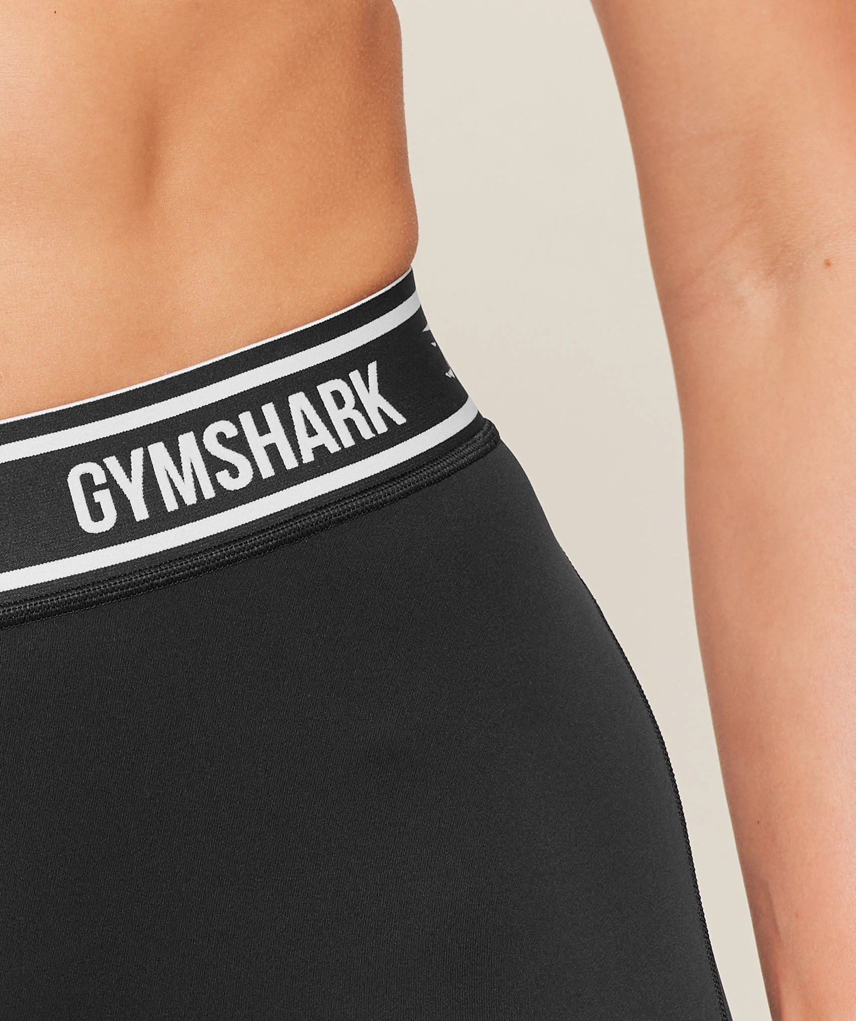 Gymshark Waistband Logo Shorts - Black - Image 6