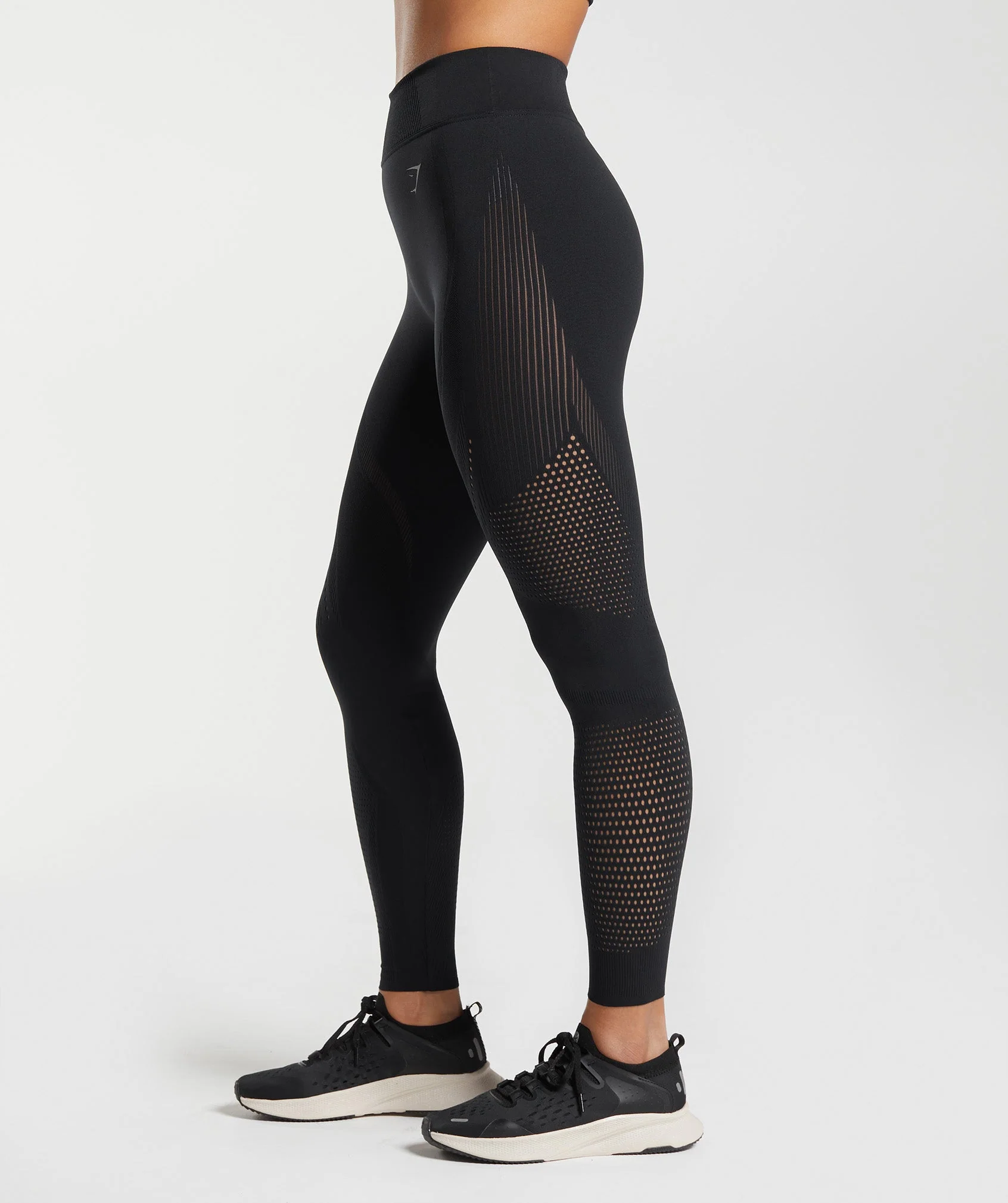 Gymshark Warp Knit Leggings - Black - Image 3