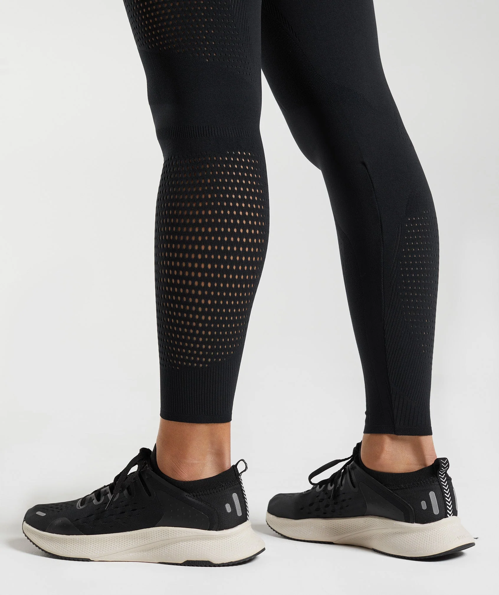 Gymshark Warp Knit Leggings - Black - Image 6