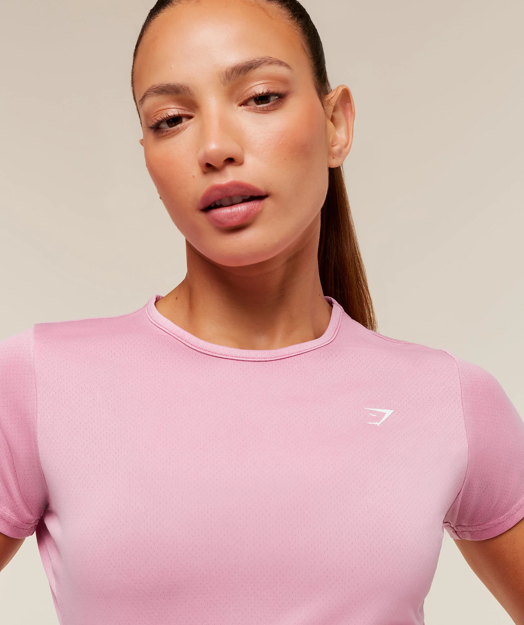 Gymshark Washed Pastel Baby Tee - Focus Pink/Wash - Image 5