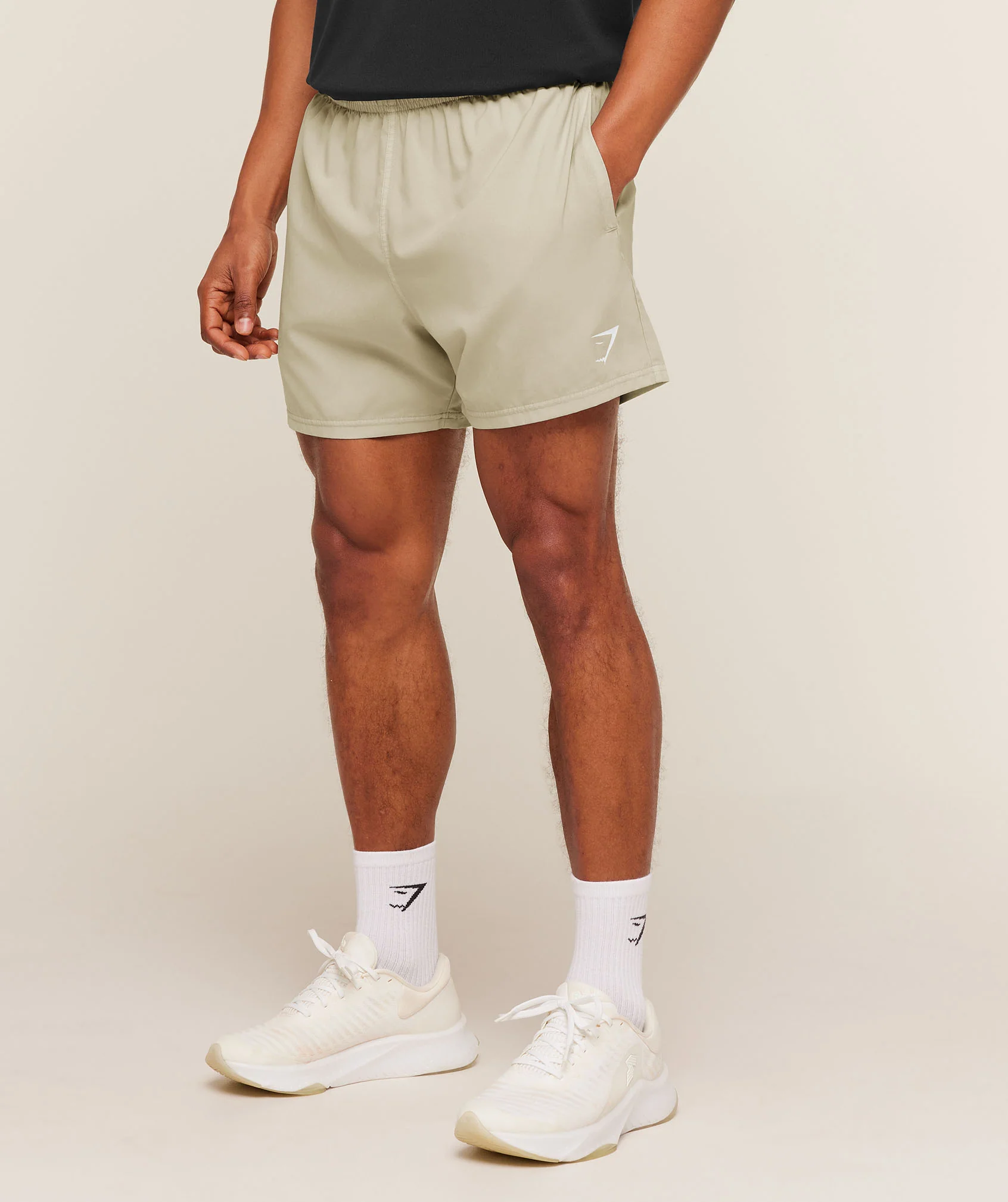 Gymshark Washed Pastels Shorts - Pebble Grey/Wash - Image 3