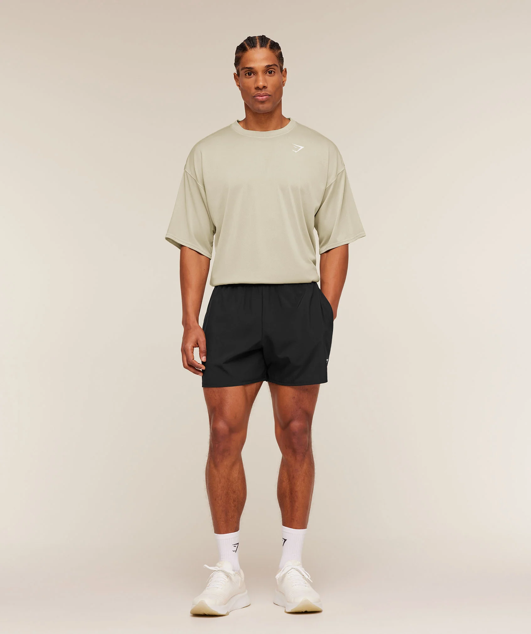 Gymshark Washed Pastels T-Shirt - Pebble Grey/Wash - Image 3