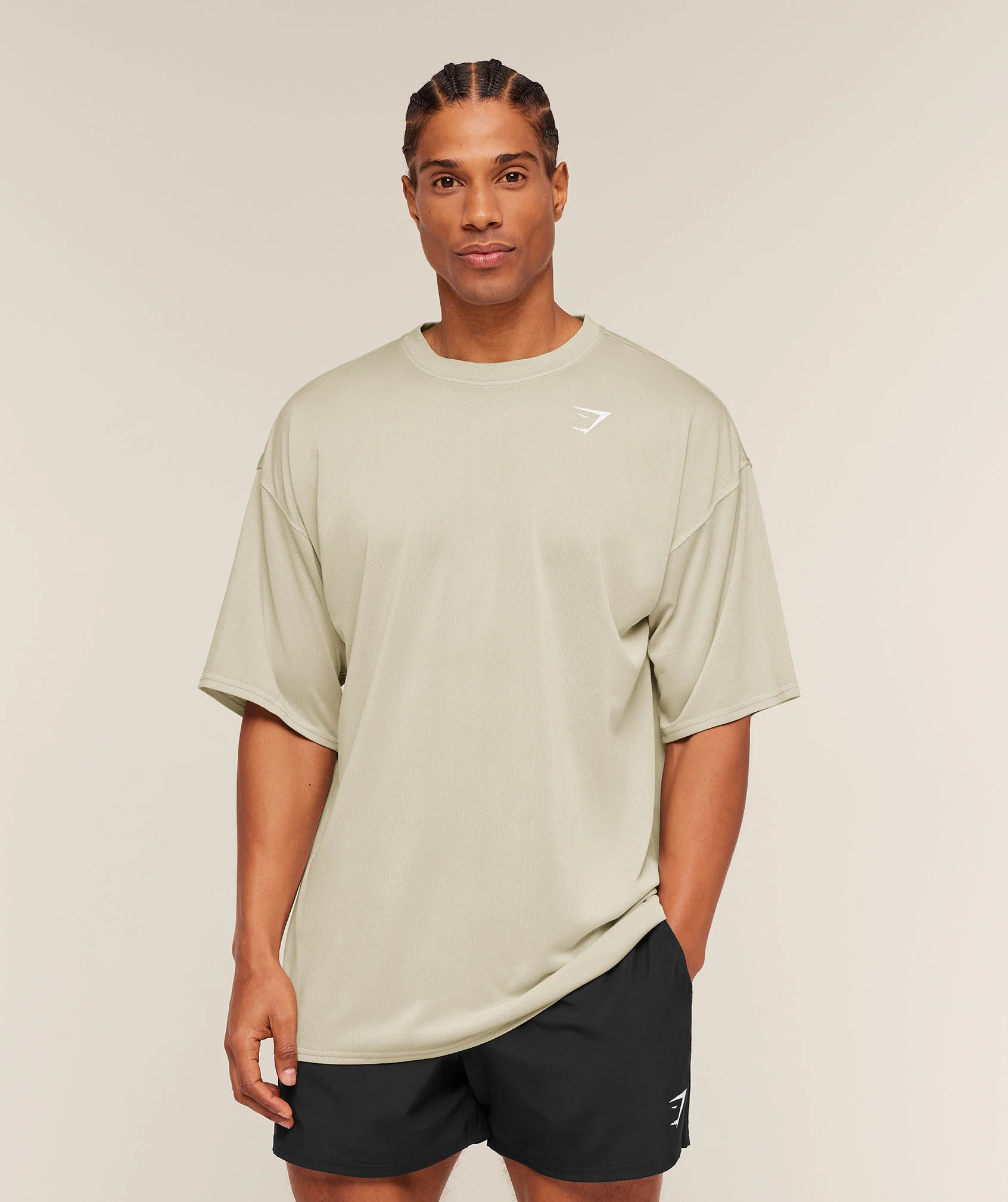 Gymshark Washed Pastels T-Shirt - Pebble Grey/Wash - Image 4