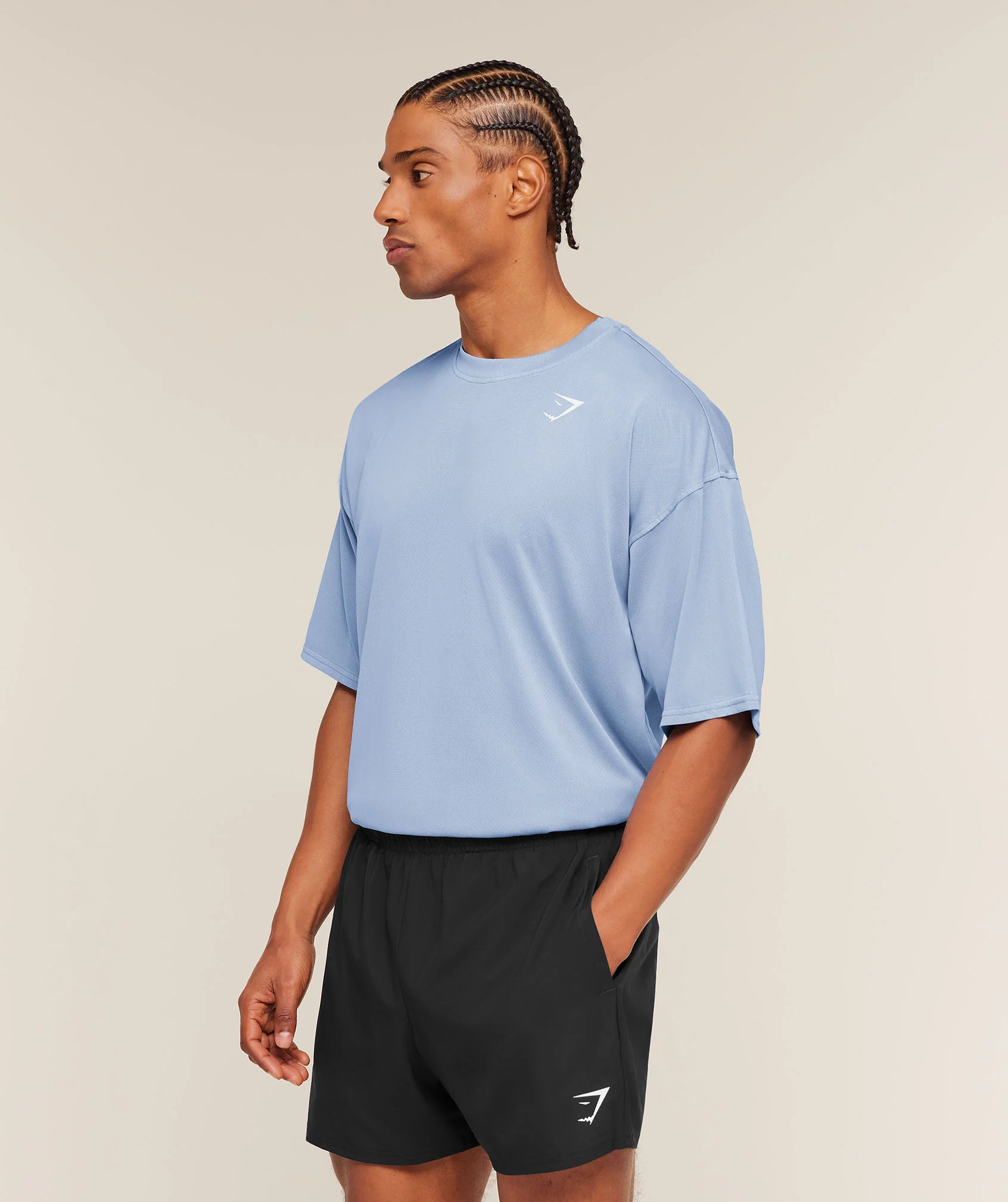 Gymshark Washed Pastels T-Shirt - Steady Purple/Wash - Image 3