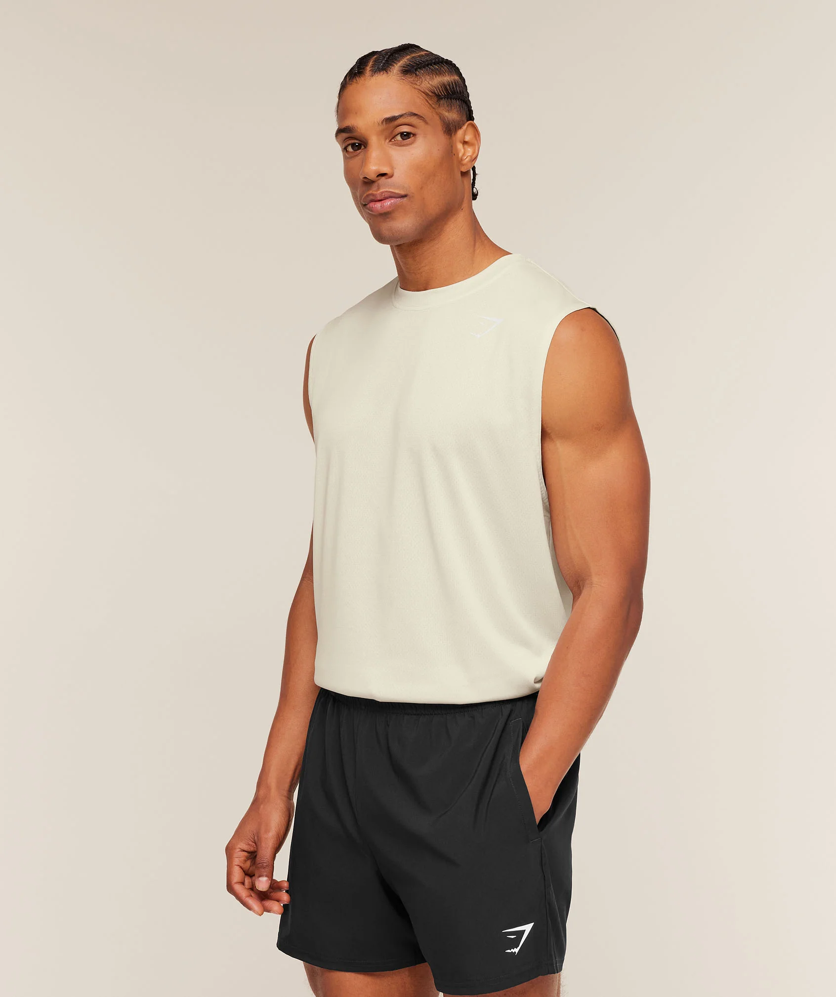Gymshark Washed Pastels Tank - Soft White/Wash - Image 3