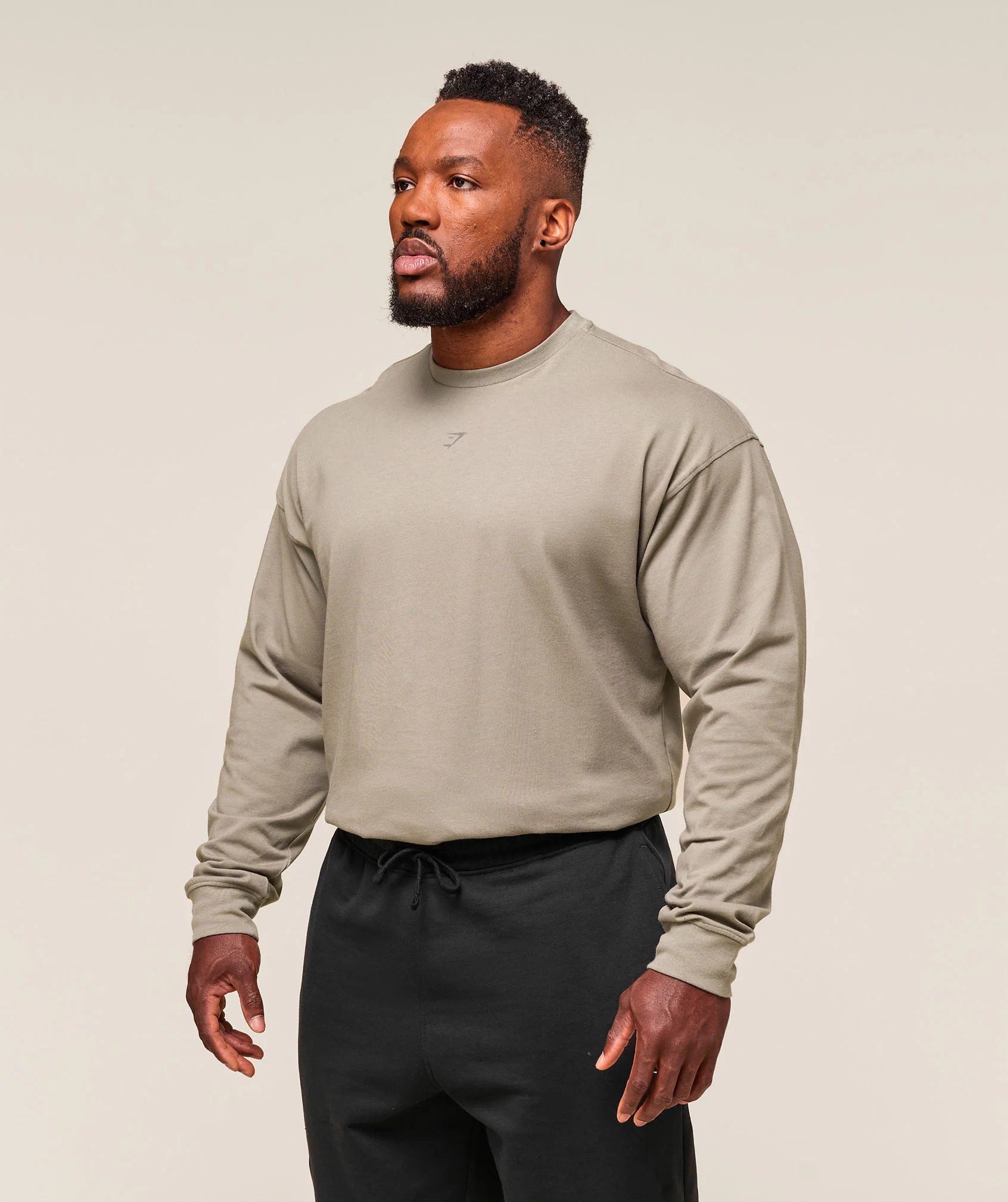 Gymshark We Do Gym Long Sleeve T-Shirt - Linen Brown - Image 5