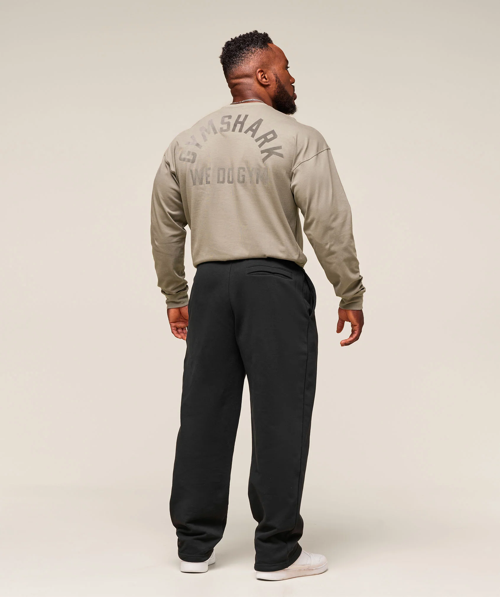 Gymshark We Do Gym Long Sleeve T-Shirt - Linen Brown - Image 6