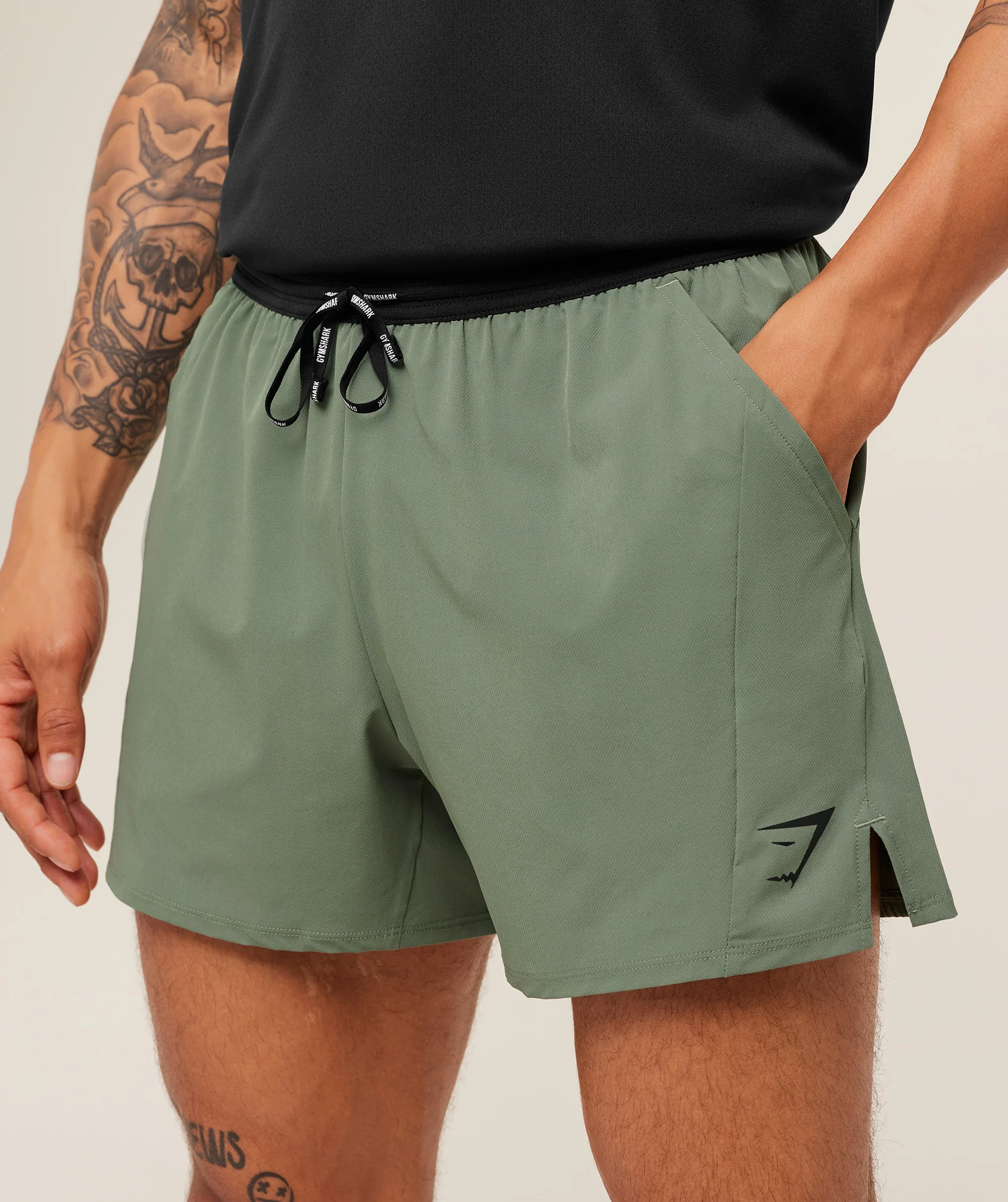 Gymshark Weekend 5" Shorts - GS Unit Green - Image 5
