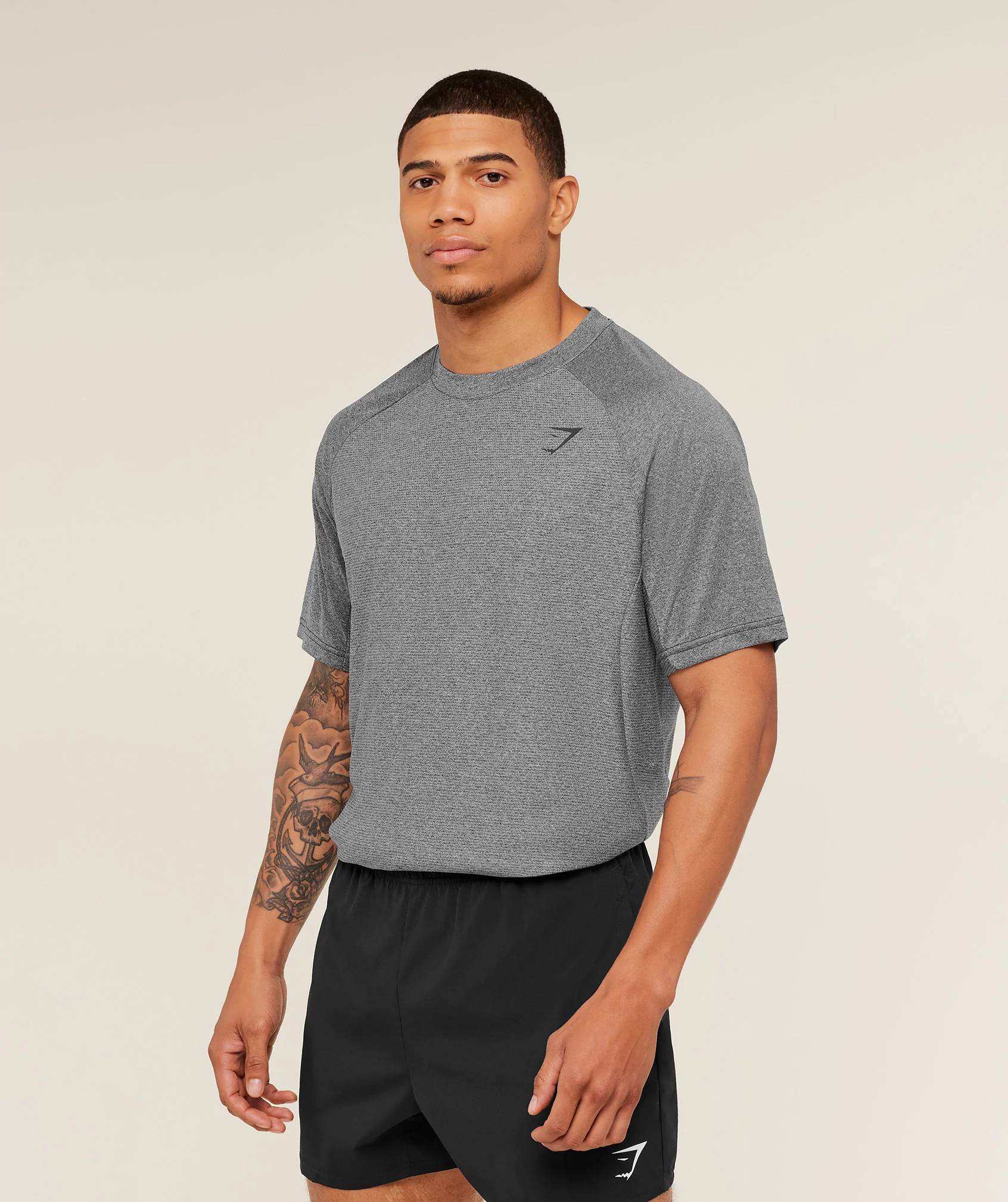 Gymshark Weekend T-Shirt - Black/Grey - Image 2