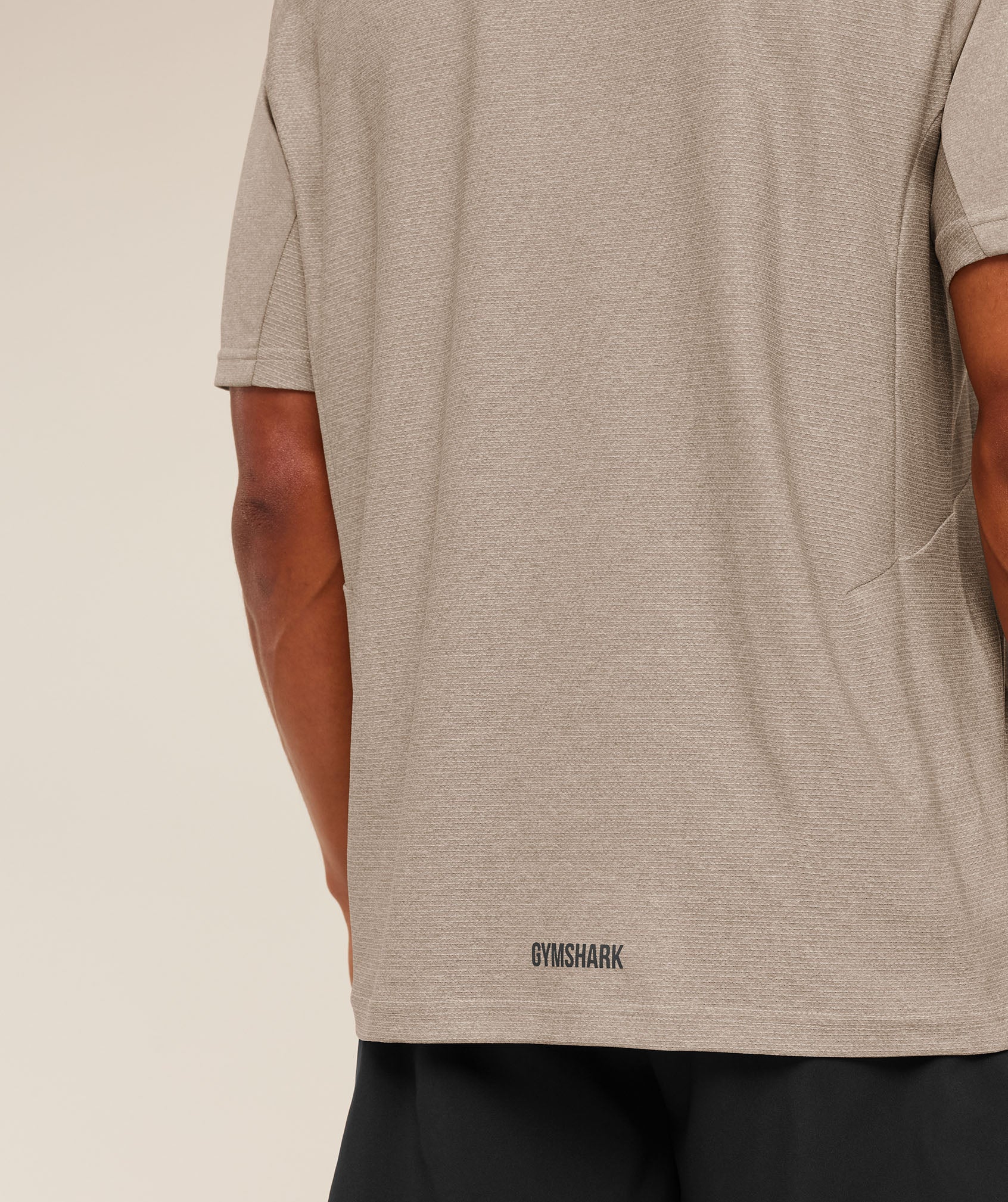 Gymshark Weekend T-Shirt - Cement Brown/Tinted White - Image 6