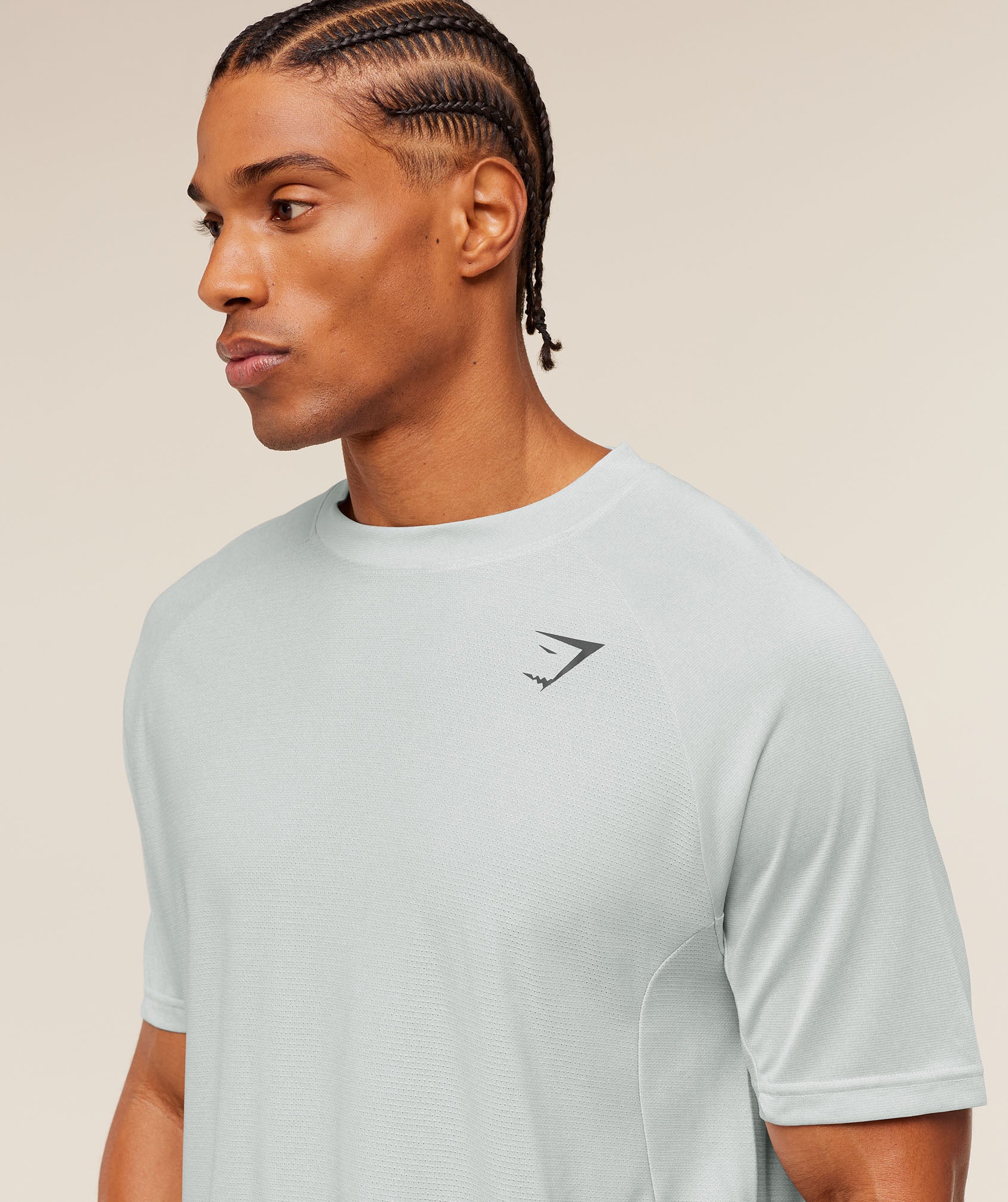 Gymshark Weekend T-Shirt - Light Grey/White - Image 5
