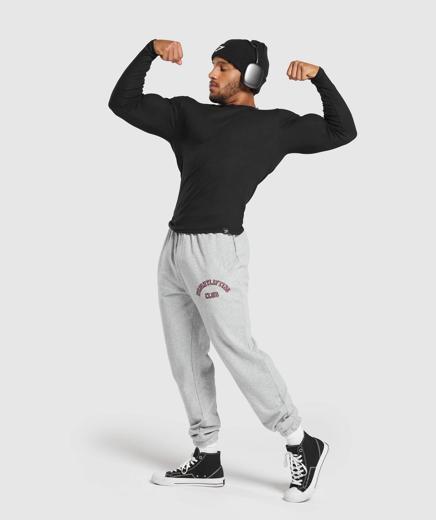 Gymshark Weightlifting Club Joggers - Light Grey Core Marl - Image 4