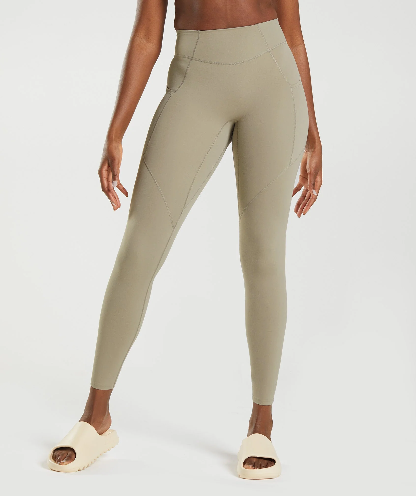 Gymshark Whitney Everyday Pocket Leggings - Cement Brown - Image 5
