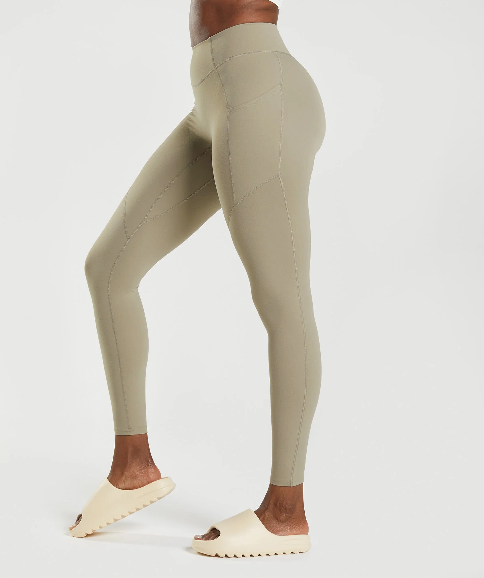 Gymshark Whitney Everyday Pocket Leggings - Cement Brown - Image 6