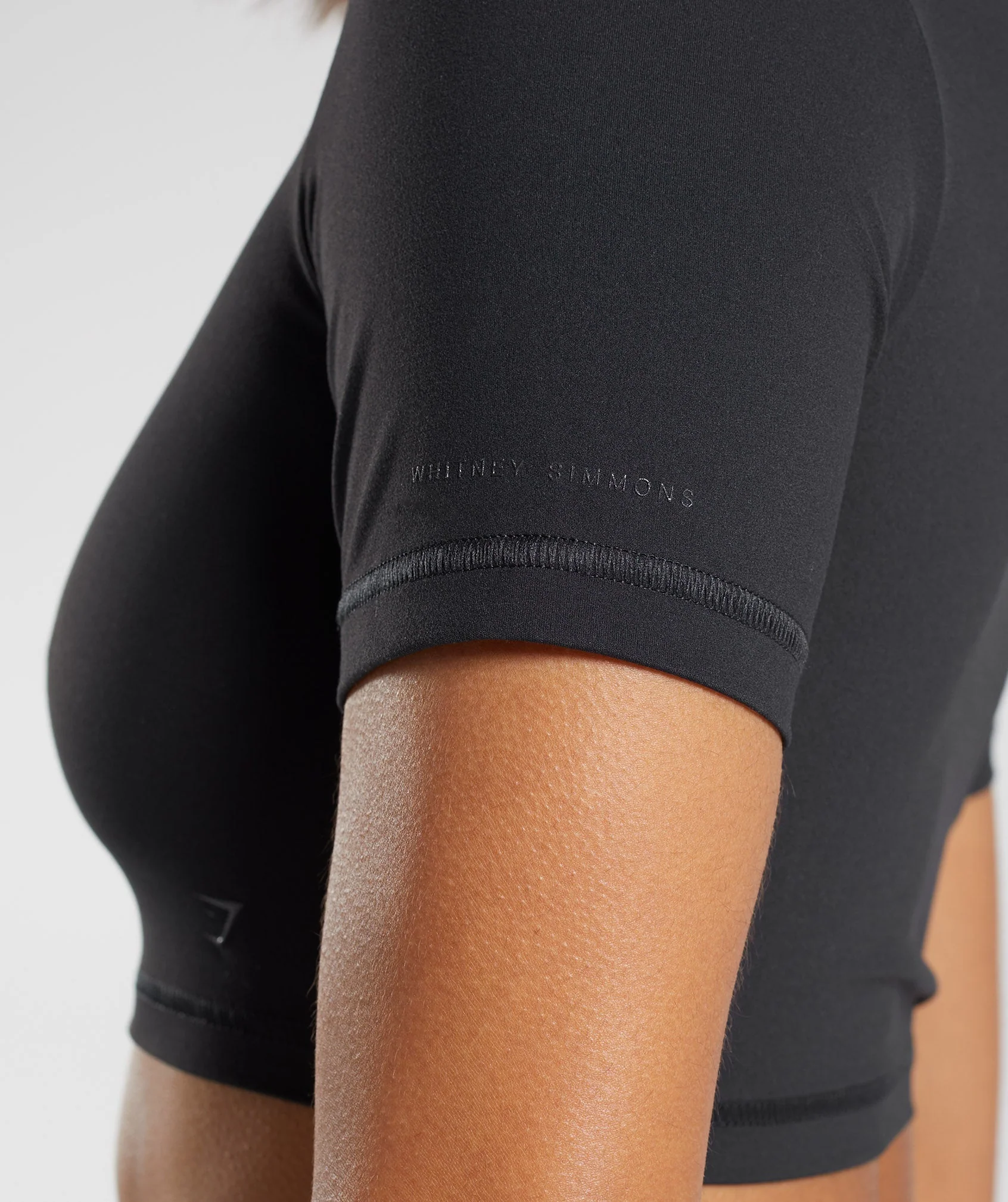 Gymshark Whitney Short Sleeve Crop Top - Black - Image 6