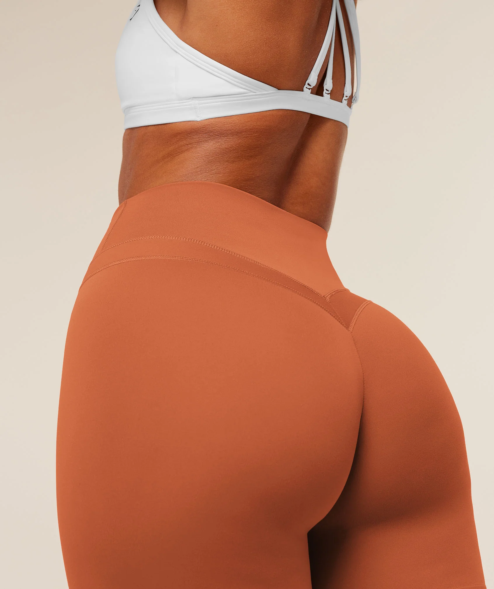 Gymshark Whitney Shorts - Terracotta Orange - Image 4