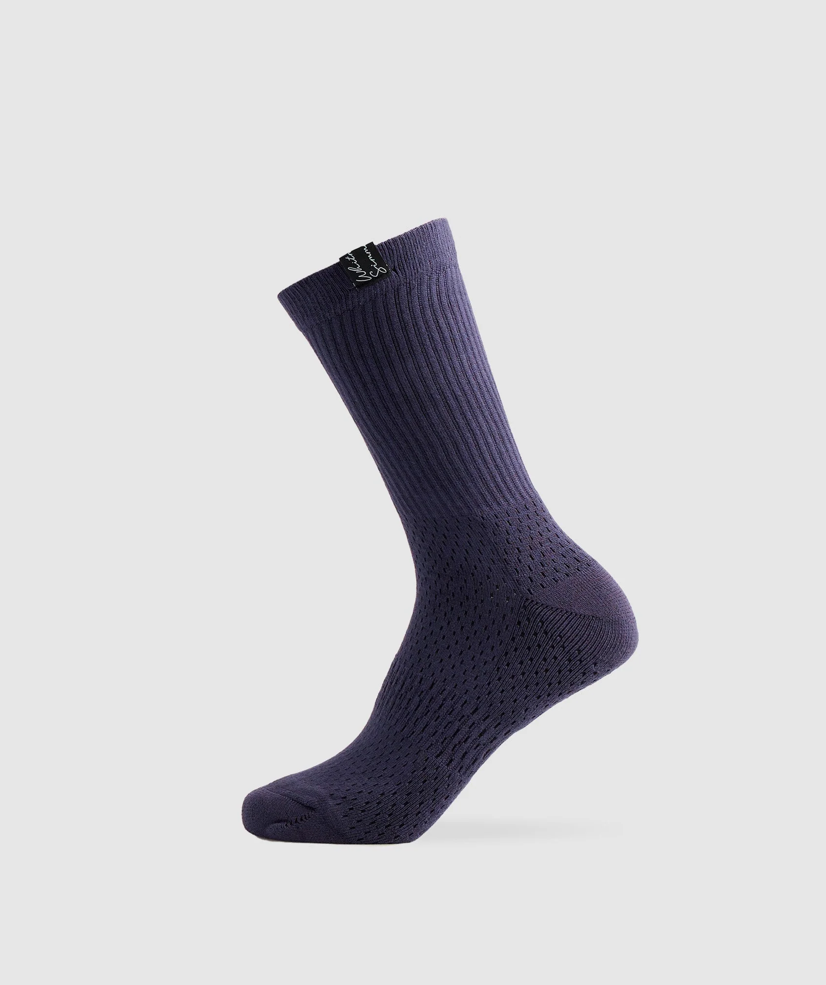 Gymshark Whitney Tab Crew Socks 1pk - Indigo Navy