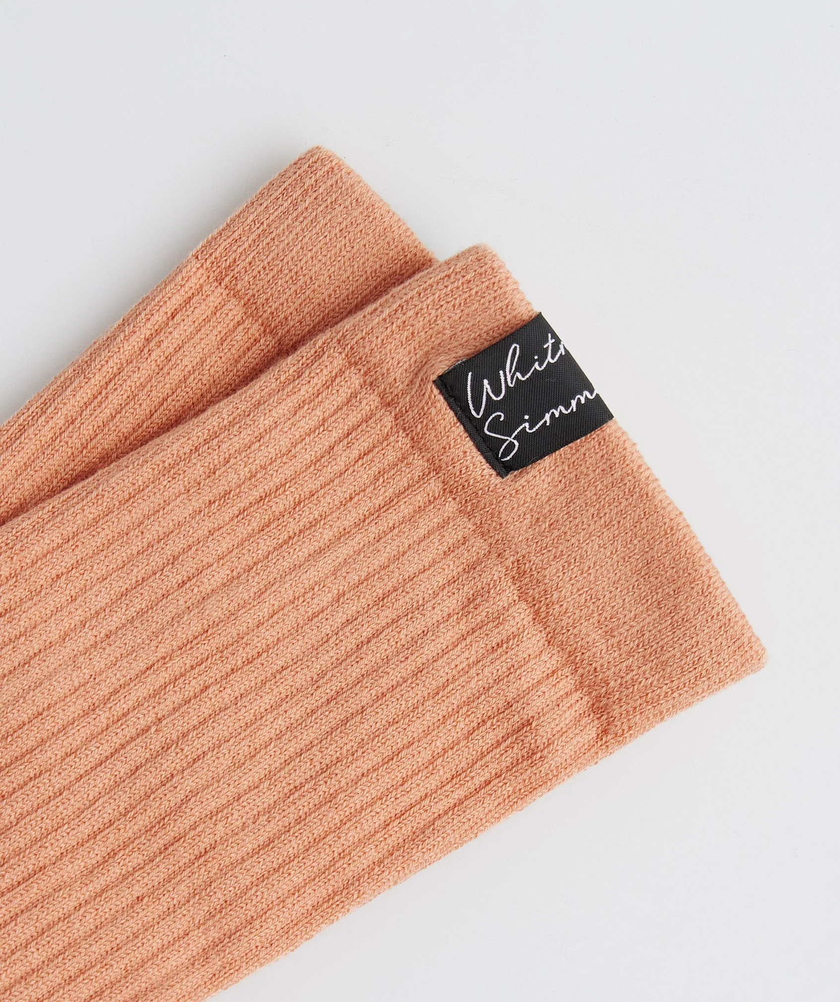 Gymshark Whitney Tab Crew Socks 1pk - Sunset Beige - Image 3