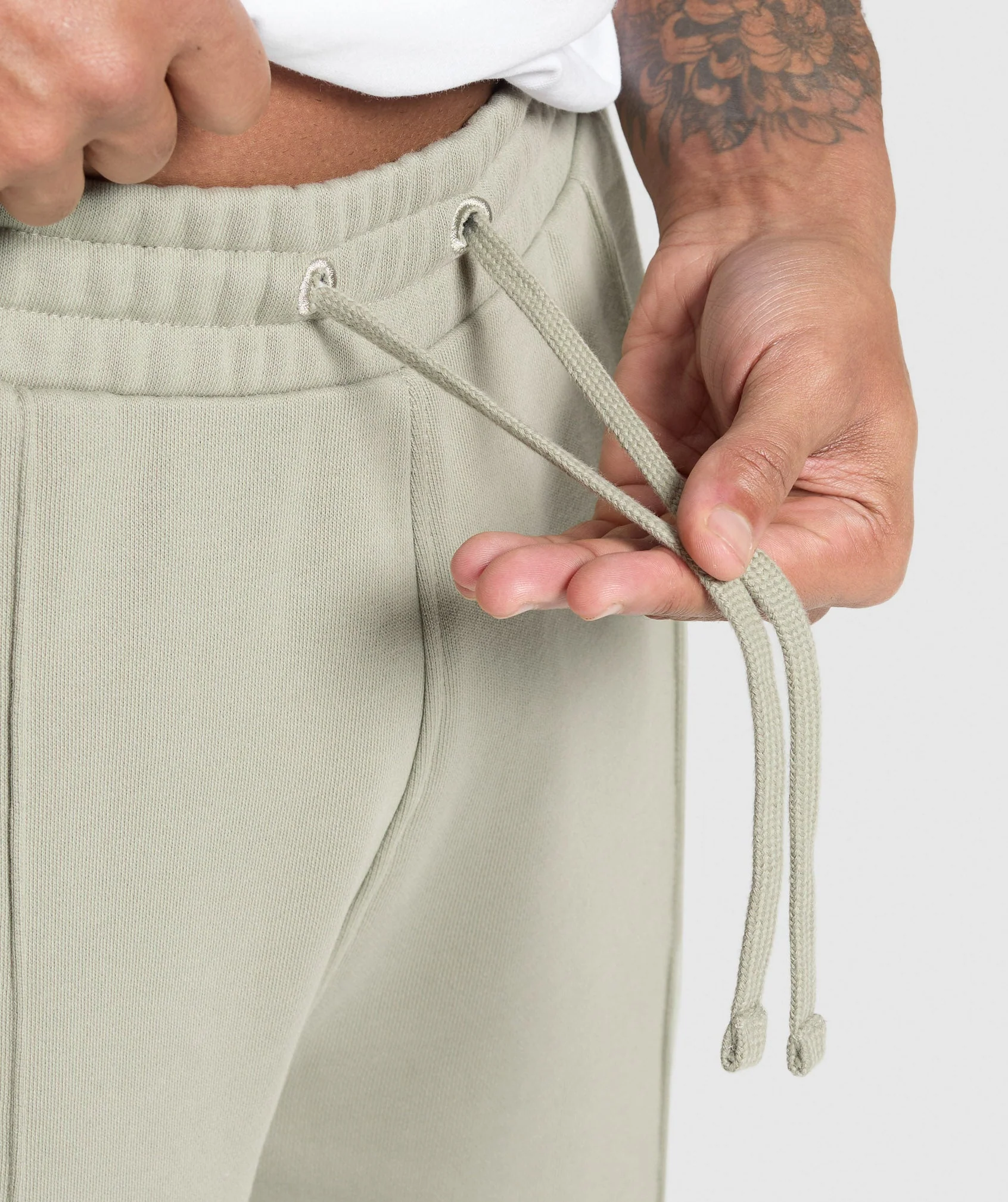 Gymshark Wide Leg Pants - Chalk Green - Image 6