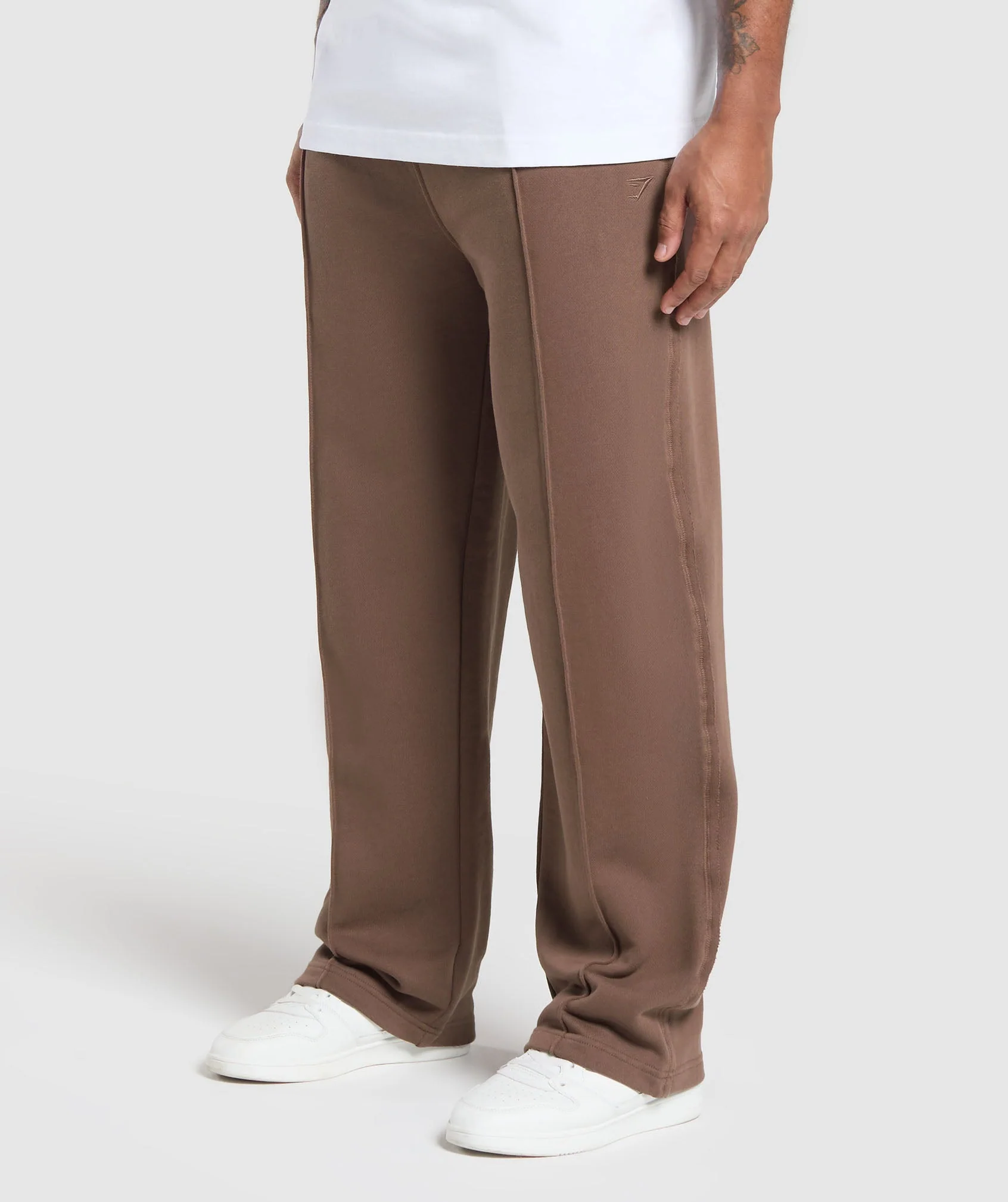 Gymshark Wide Leg Pants - Soft Brown - Image 3