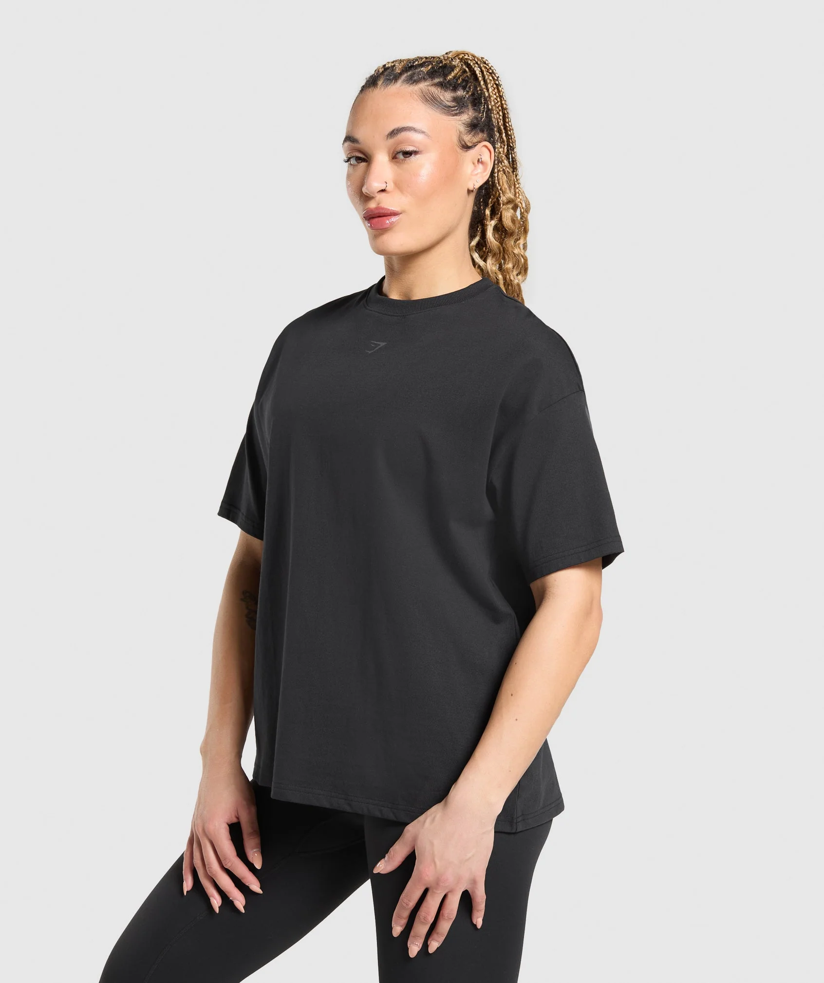 Gymshark Wordmark Graphic T-Shirt - Black - Image 4