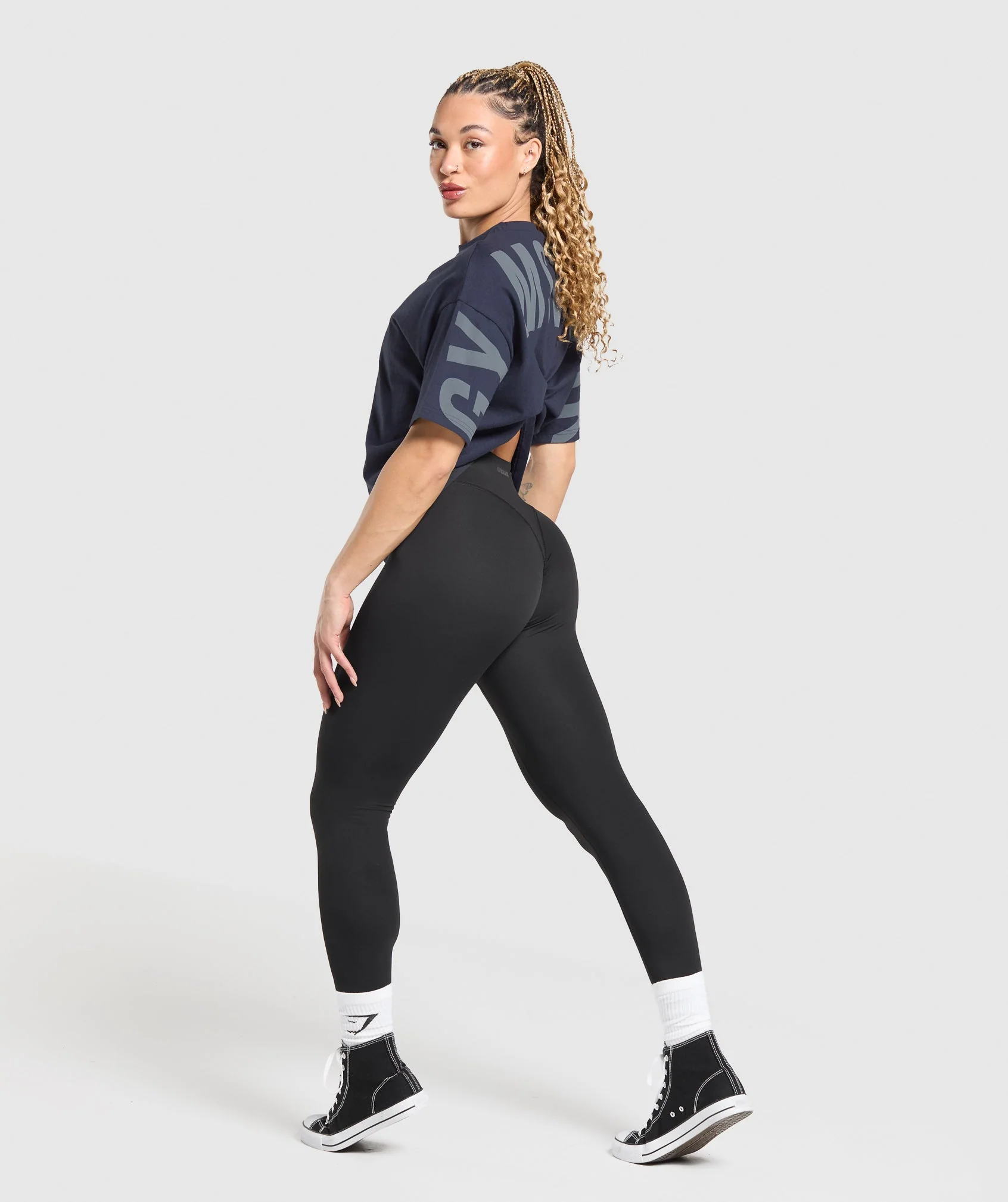 Gymshark Wordmark Graphic T-Shirt - Heavy Blue - Image 4