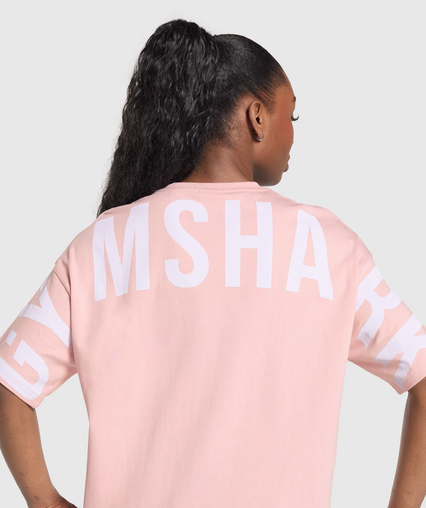 Gymshark Wordmark Graphic T-Shirt - Lift Pink - Image 3