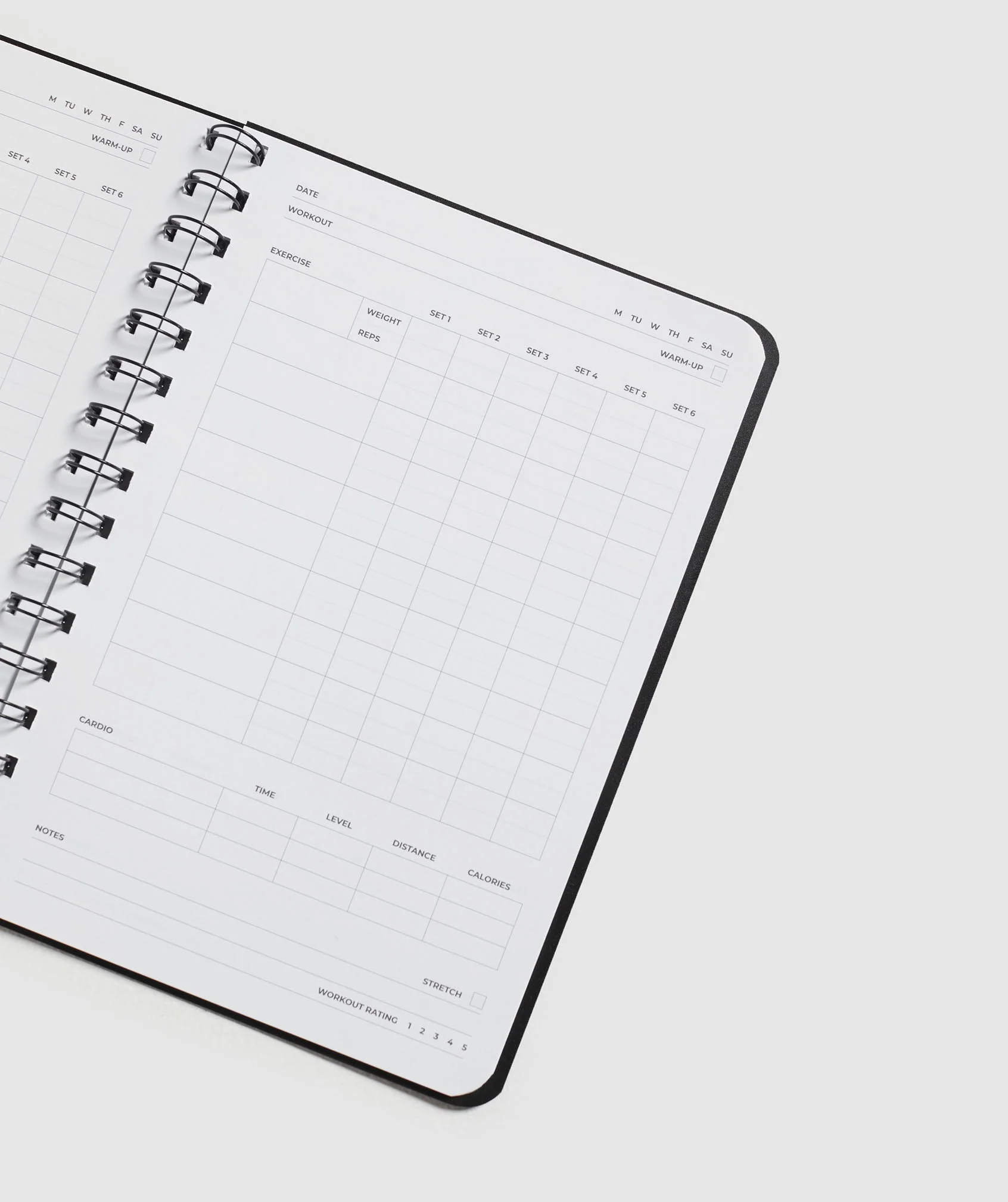 Gymshark Workout Logbook - Black/White - Image 3